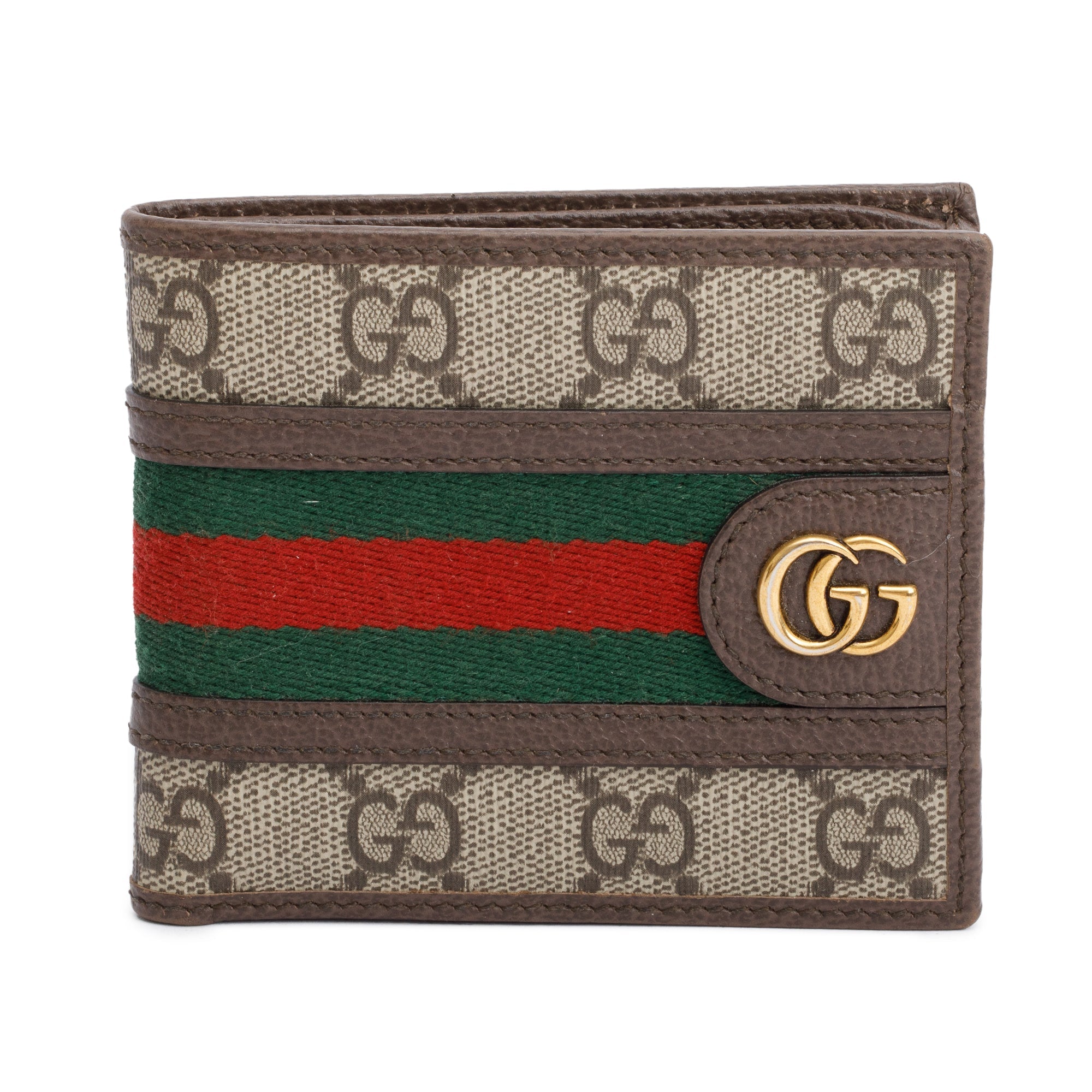 Gucci GG Supreme Ophidia Web Bi-Fold Wallet w/ Box