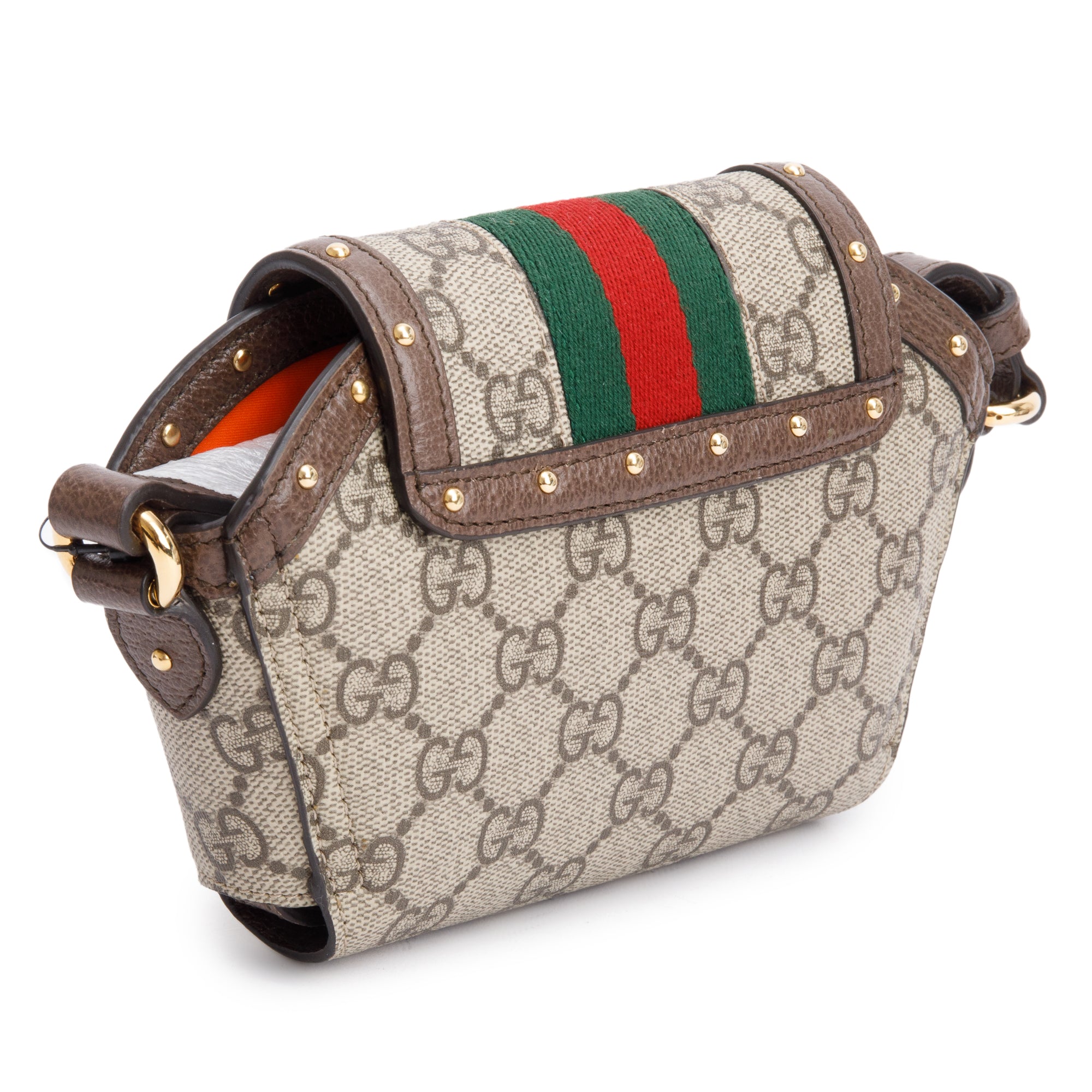 Gucci GG Supreme Ophidia Web Headphones Case Bag