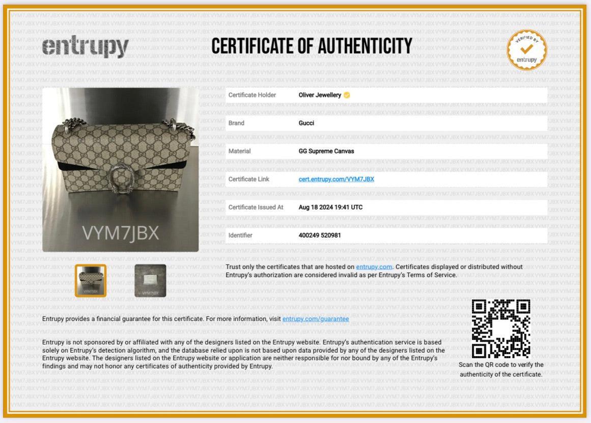 Gucci GG Supreme Small Dionysus Shoulder Bag