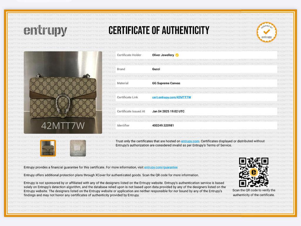 Gucci GG Supreme Small Dionysus Shoulder Bag