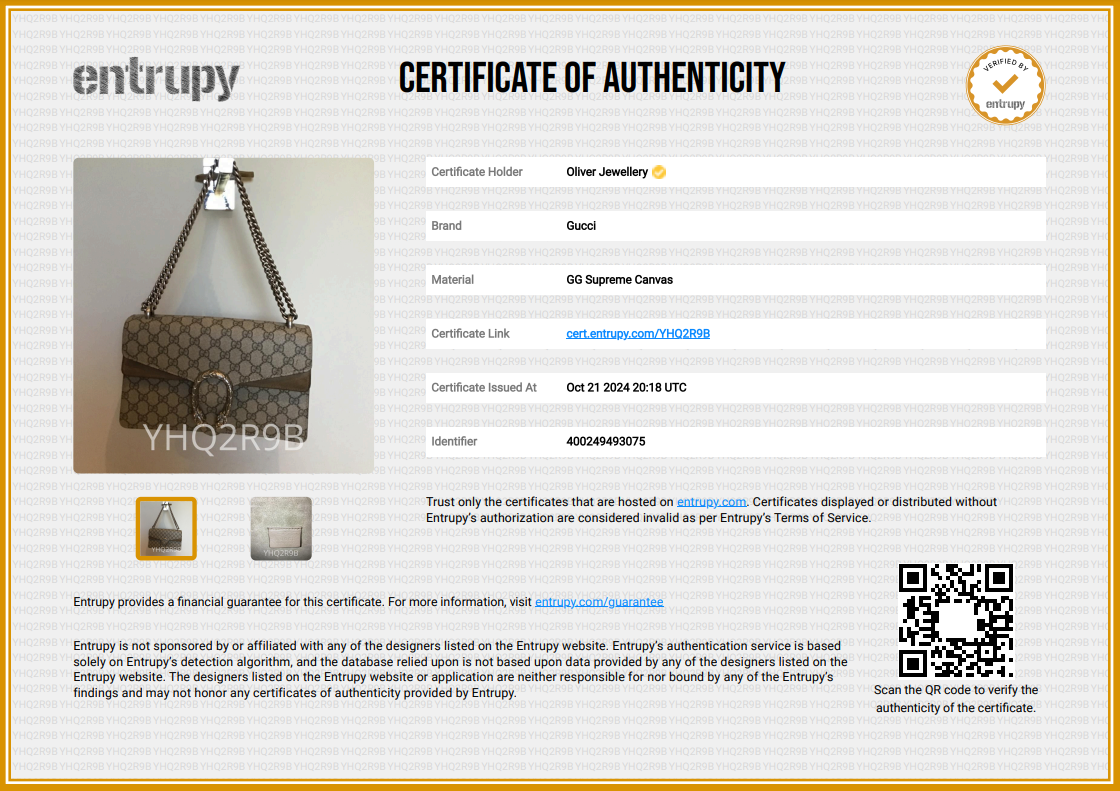 Gucci GG Supreme Small Dionysus Shoulder Bag