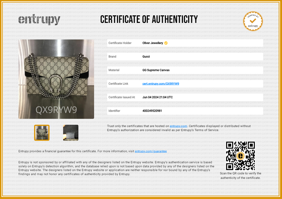 Gucci GG Supreme Small Dionysus Shoulder Bag