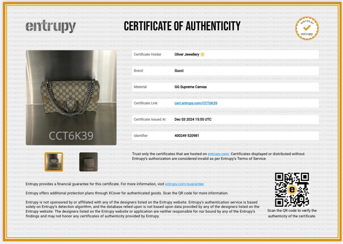 Gucci GG Supreme Small Dionysus Shoulder Bag