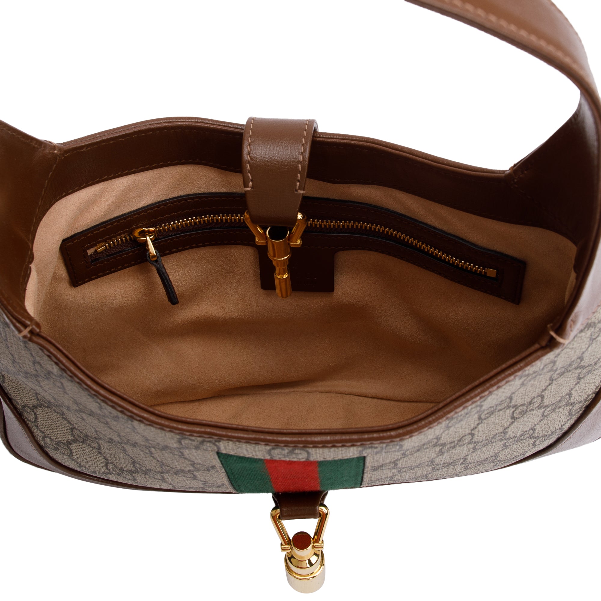 Gucci GG Supreme Small Jackie 1961 Shoulder Bag w/ Strap