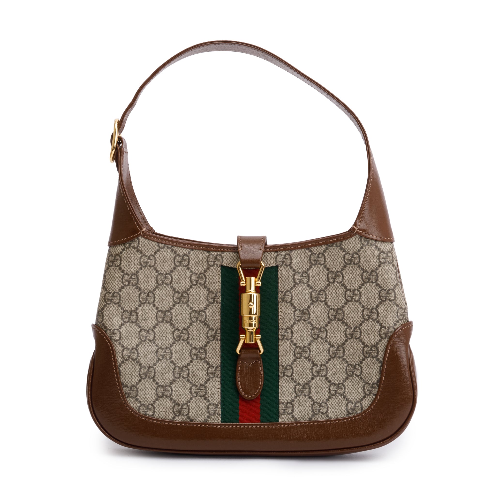 Gucci GG Supreme Small Jackie 1961 Shoulder Bag w/ Strap