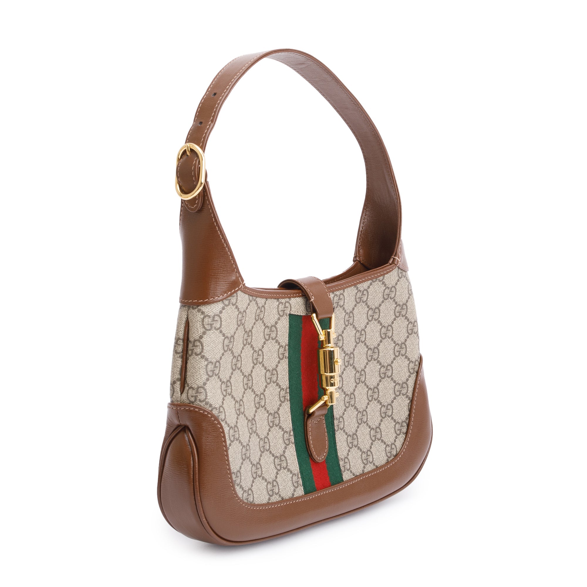 Gucci GG Supreme Small Jackie 1961 Shoulder Bag w/ Strap