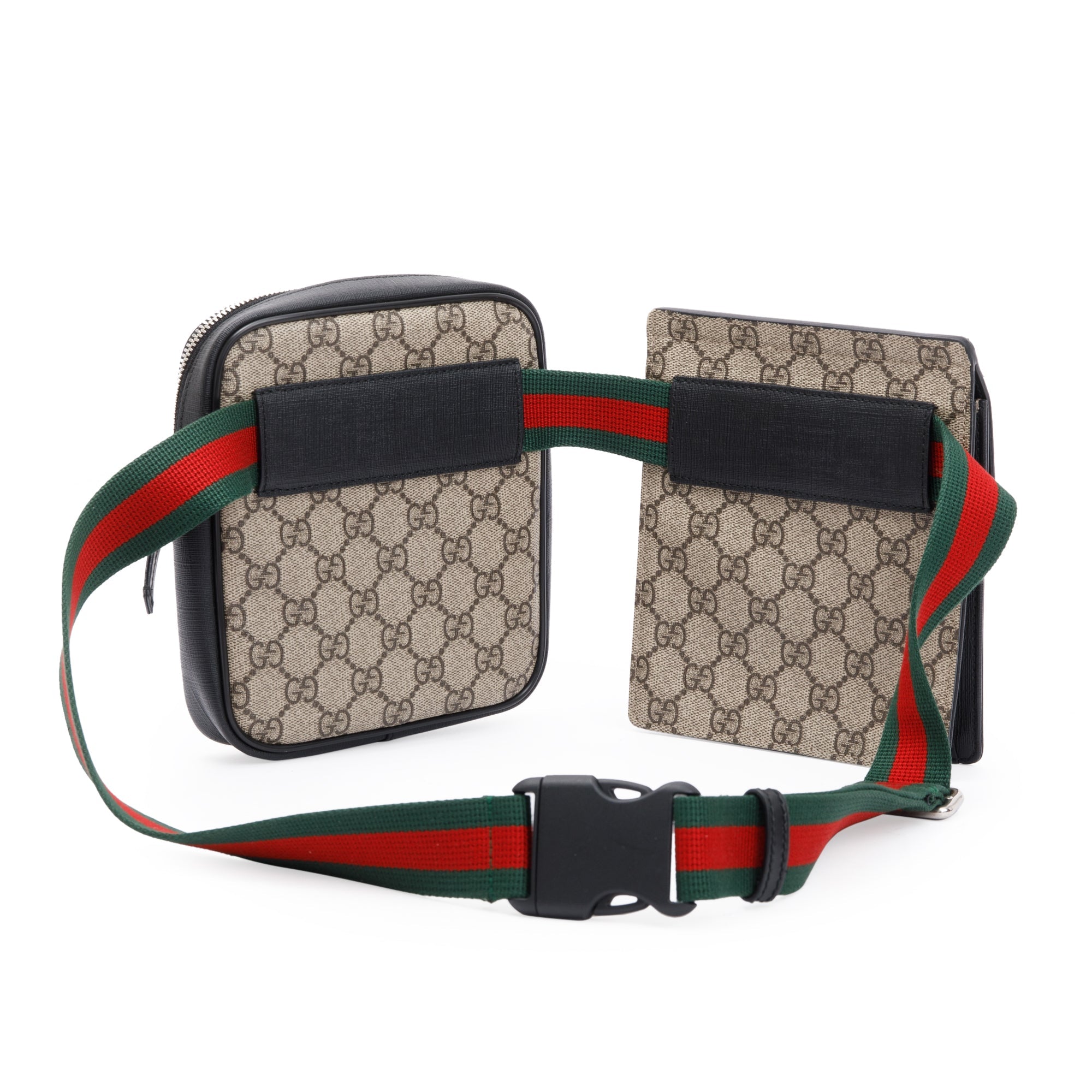 Gucci GG Supreme Web Double Belt Bag