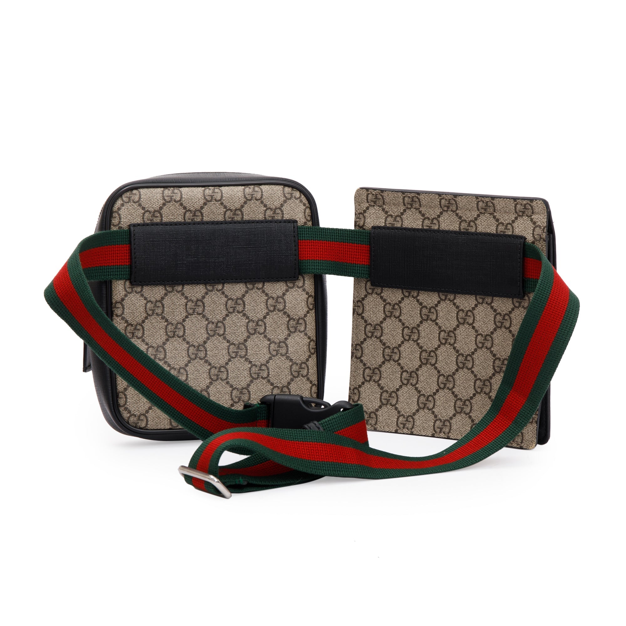Gucci GG Supreme Web Double Belt Bag