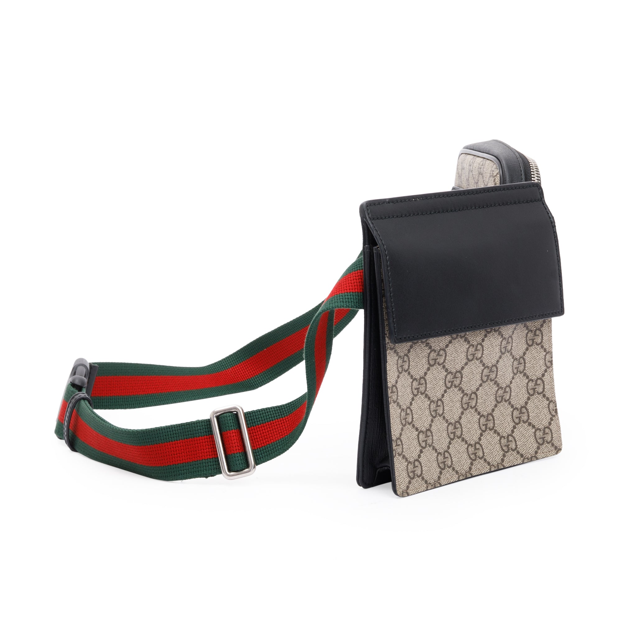 Gucci GG Supreme Web Double Belt Bag