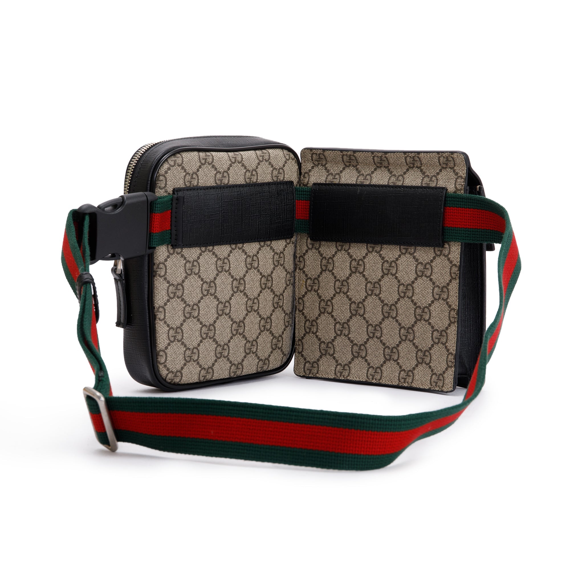 Gucci GG Supreme Web Double Belt Bag