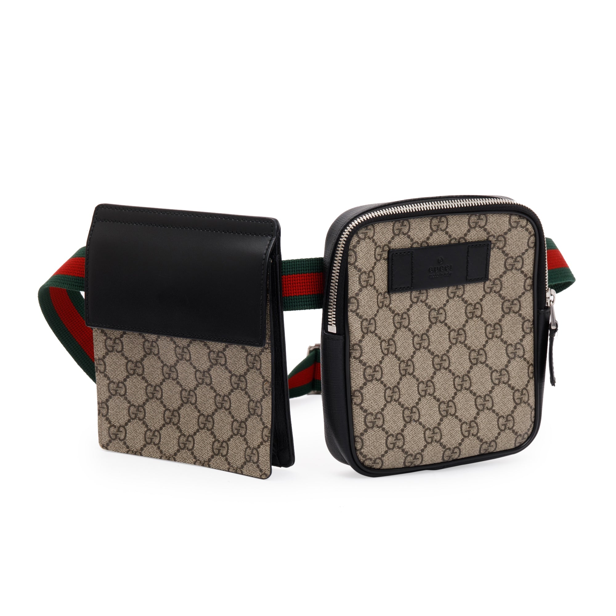 Gucci GG Supreme Web Double Belt Bag