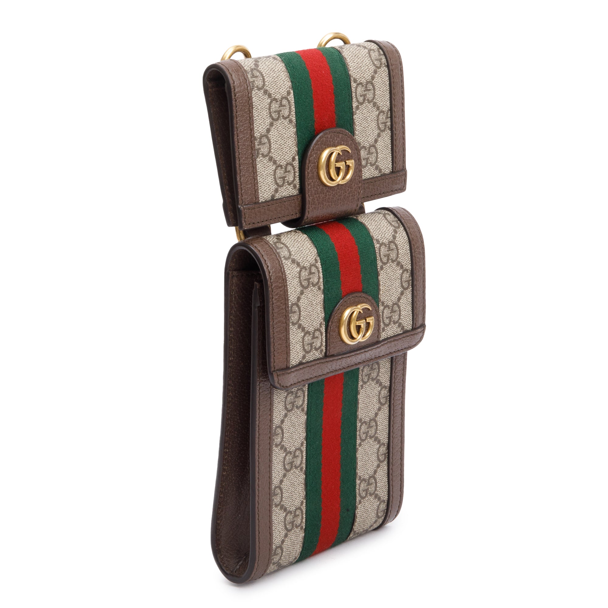 Gucci GG Supreme Web Multi Pouch Mini Ophidia Crossbody Bag
