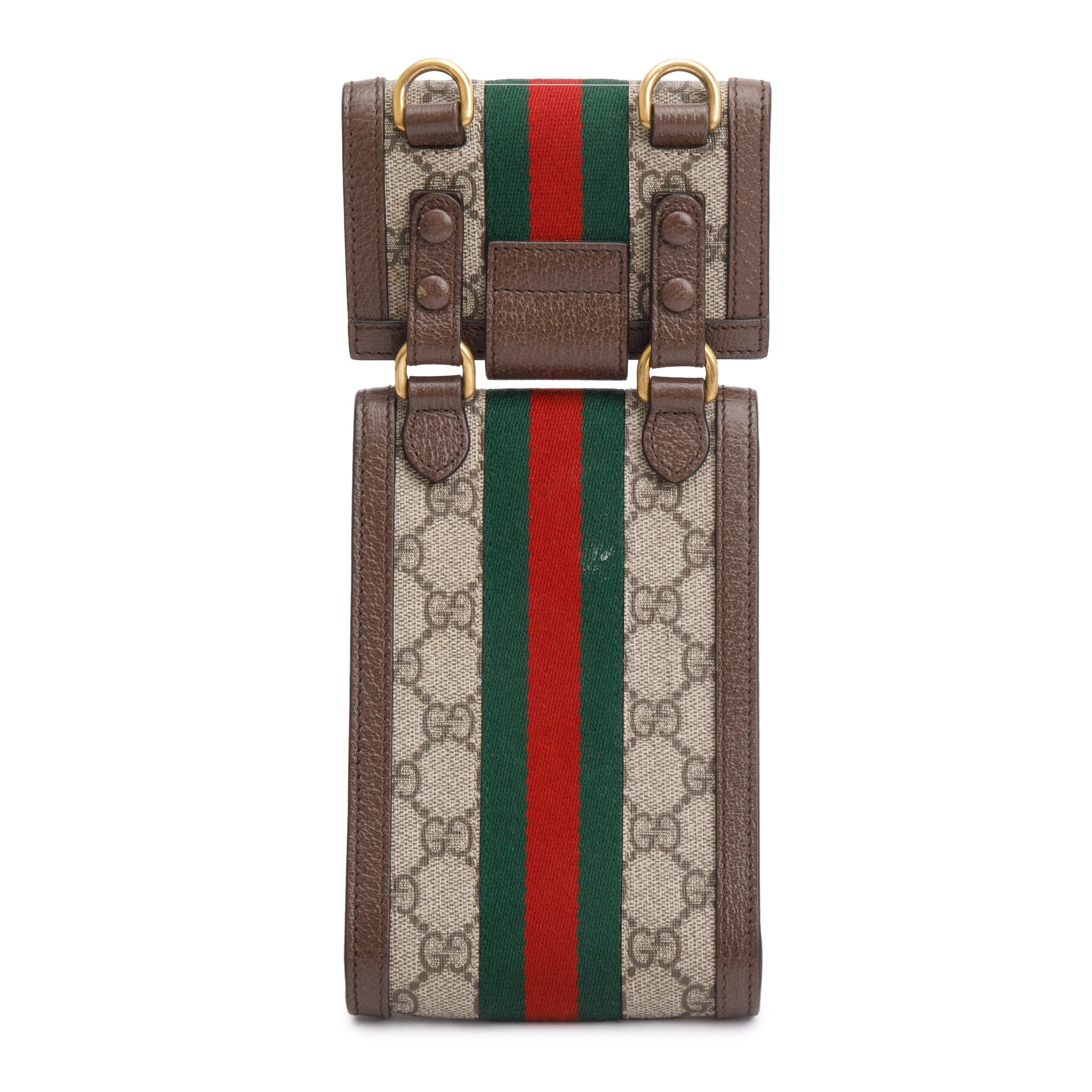 Gucci GG Supreme Web Multi Pouch Mini Ophidia Crossbody Bag