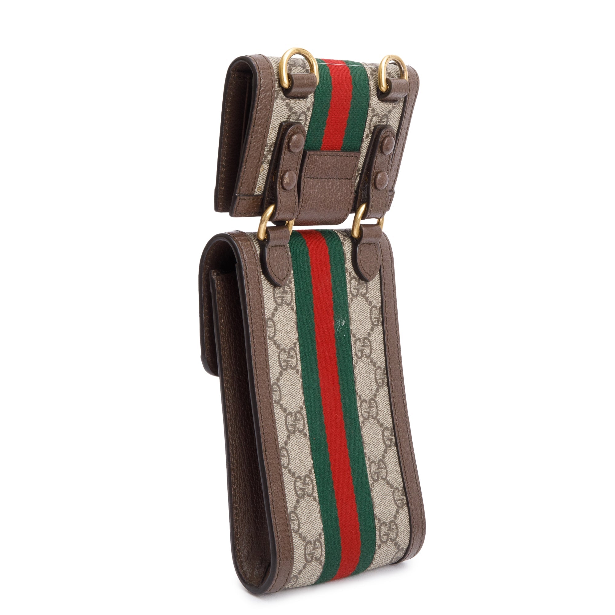 Gucci GG Supreme Web Multi Pouch Mini Ophidia Crossbody Bag