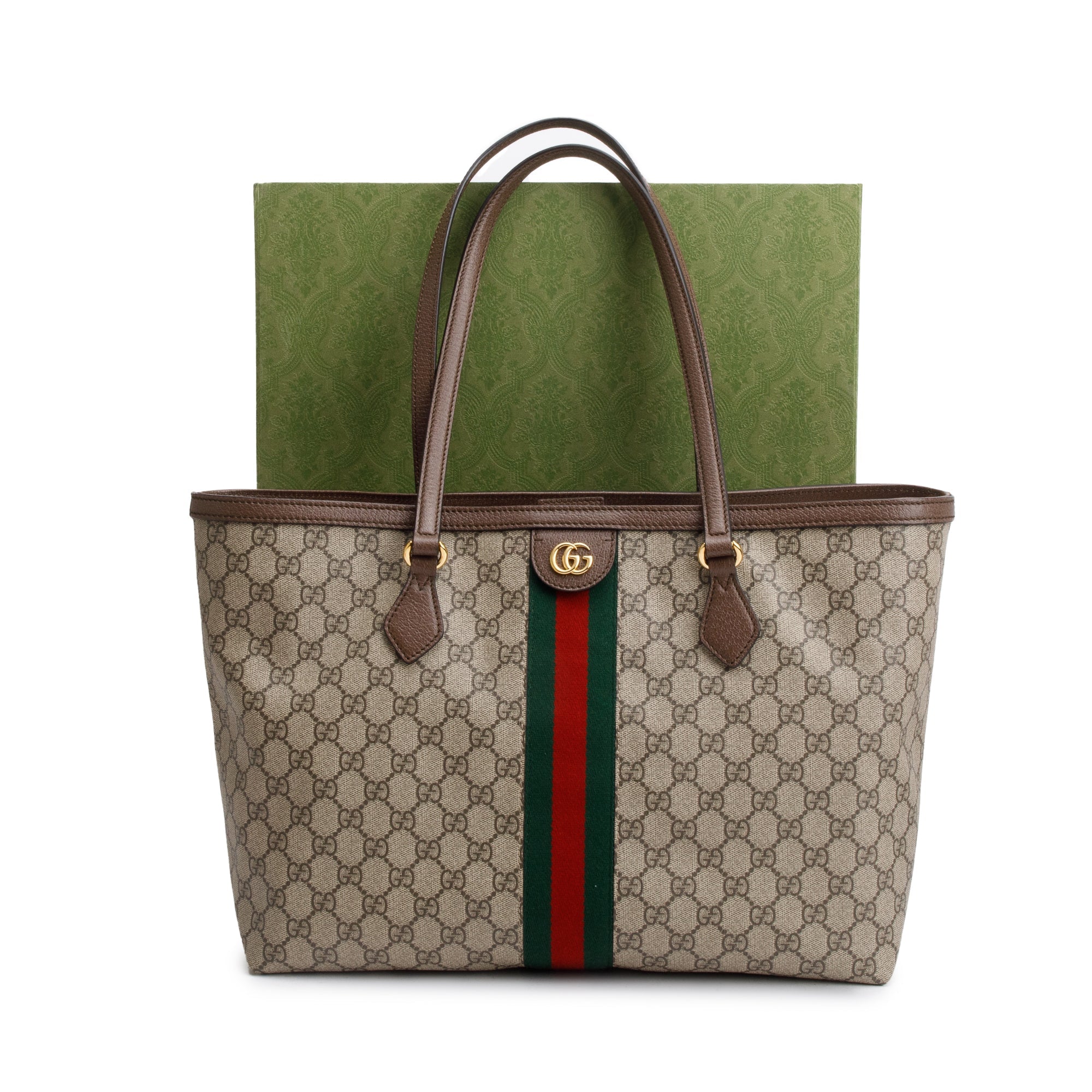 Gucci GG Supreme Web Ophidia GG Medium Tote w/ Box