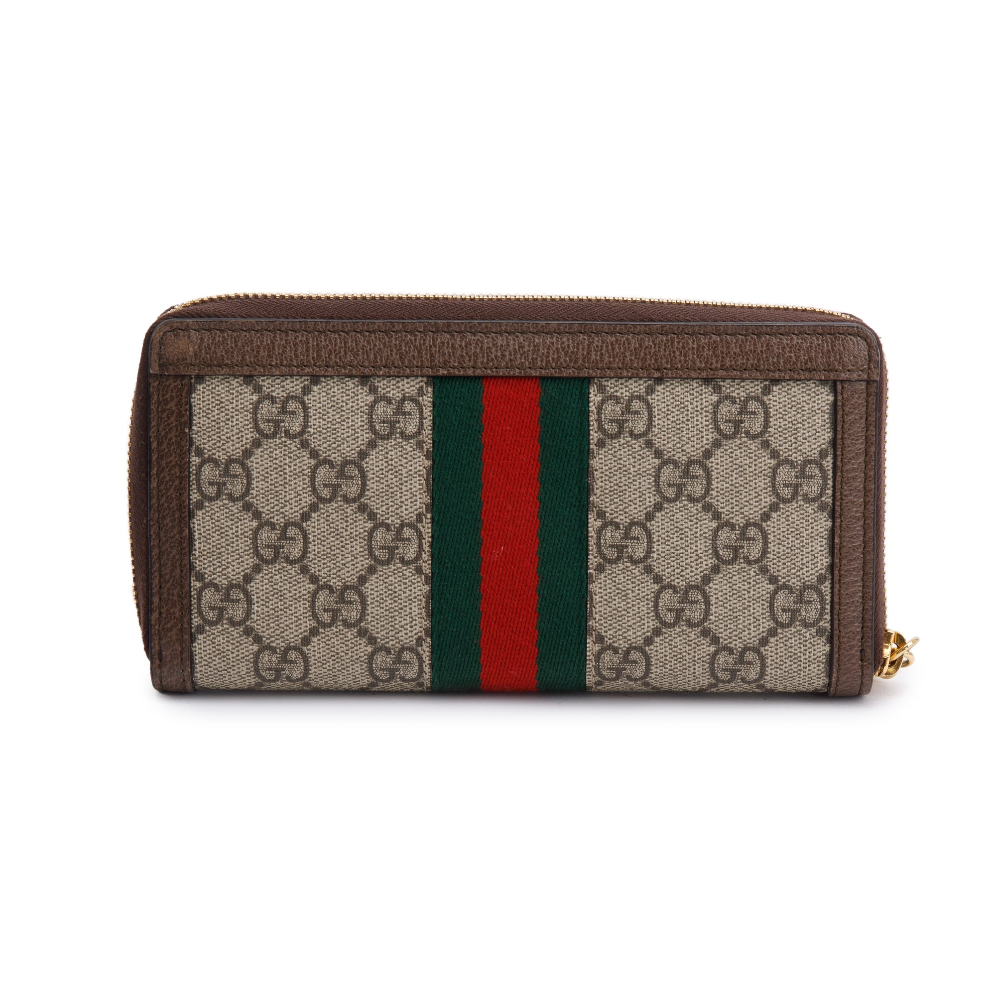 Gucci GG Supreme Web Ophidia GG Zip Around wallet
