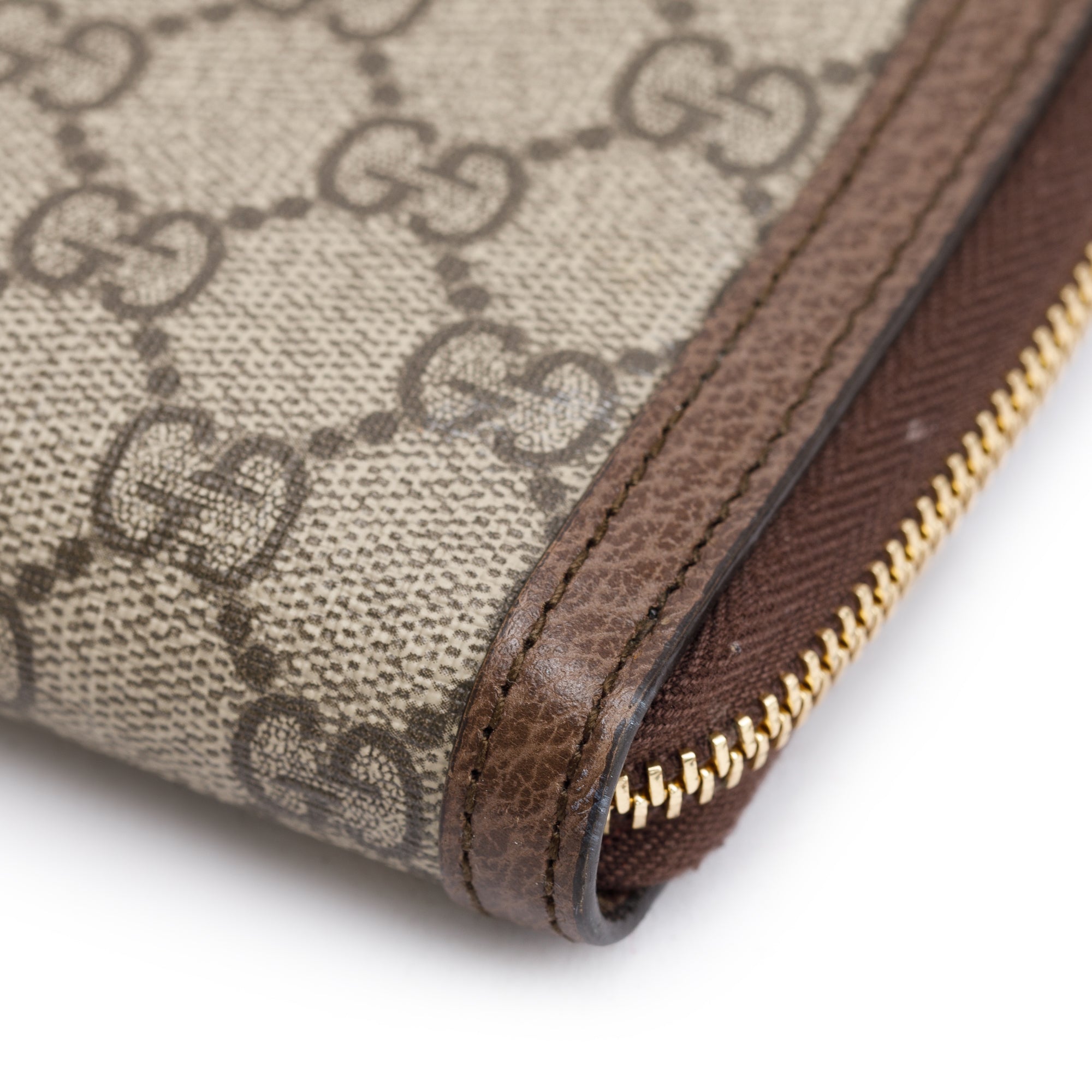 Gucci GG Supreme Web Ophidia GG Zip Around wallet