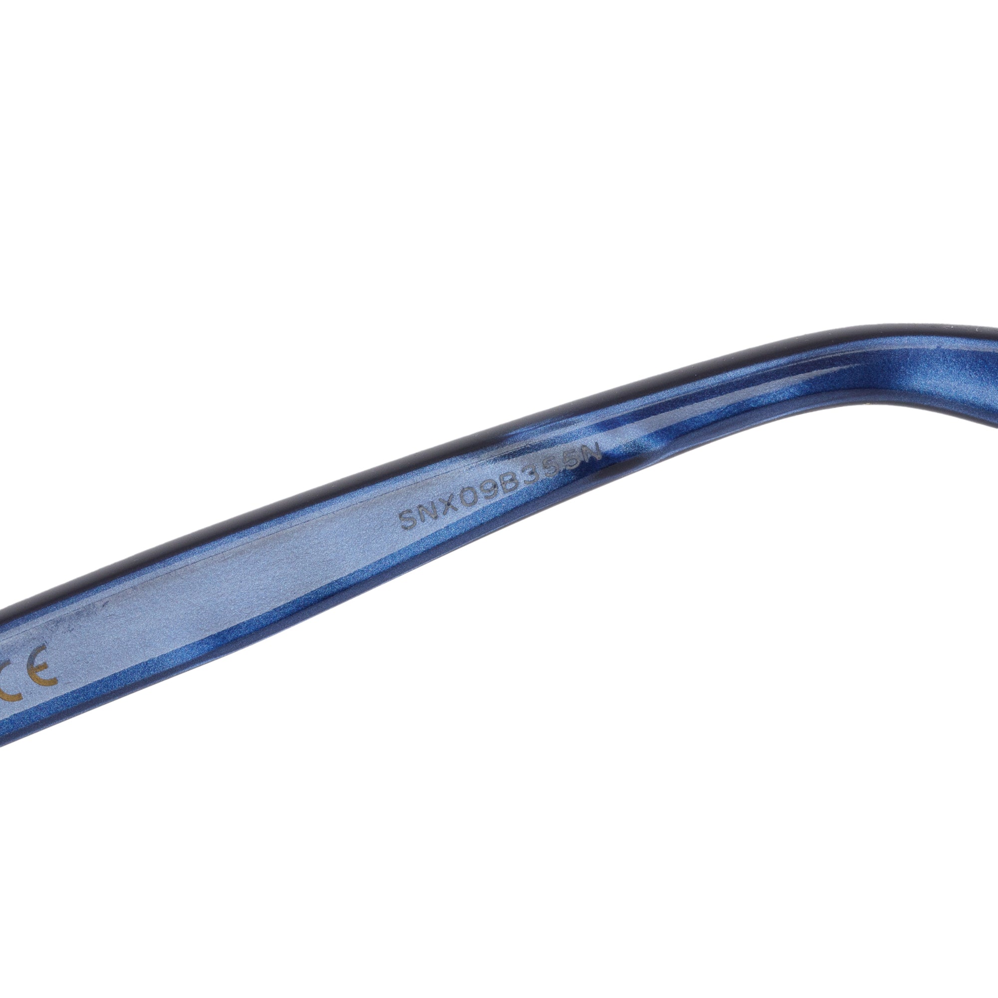 Gucci GG0024S Blue Acetate Interlocking G & Bee Accent Wayfarer Sunglasses w/ Pouch