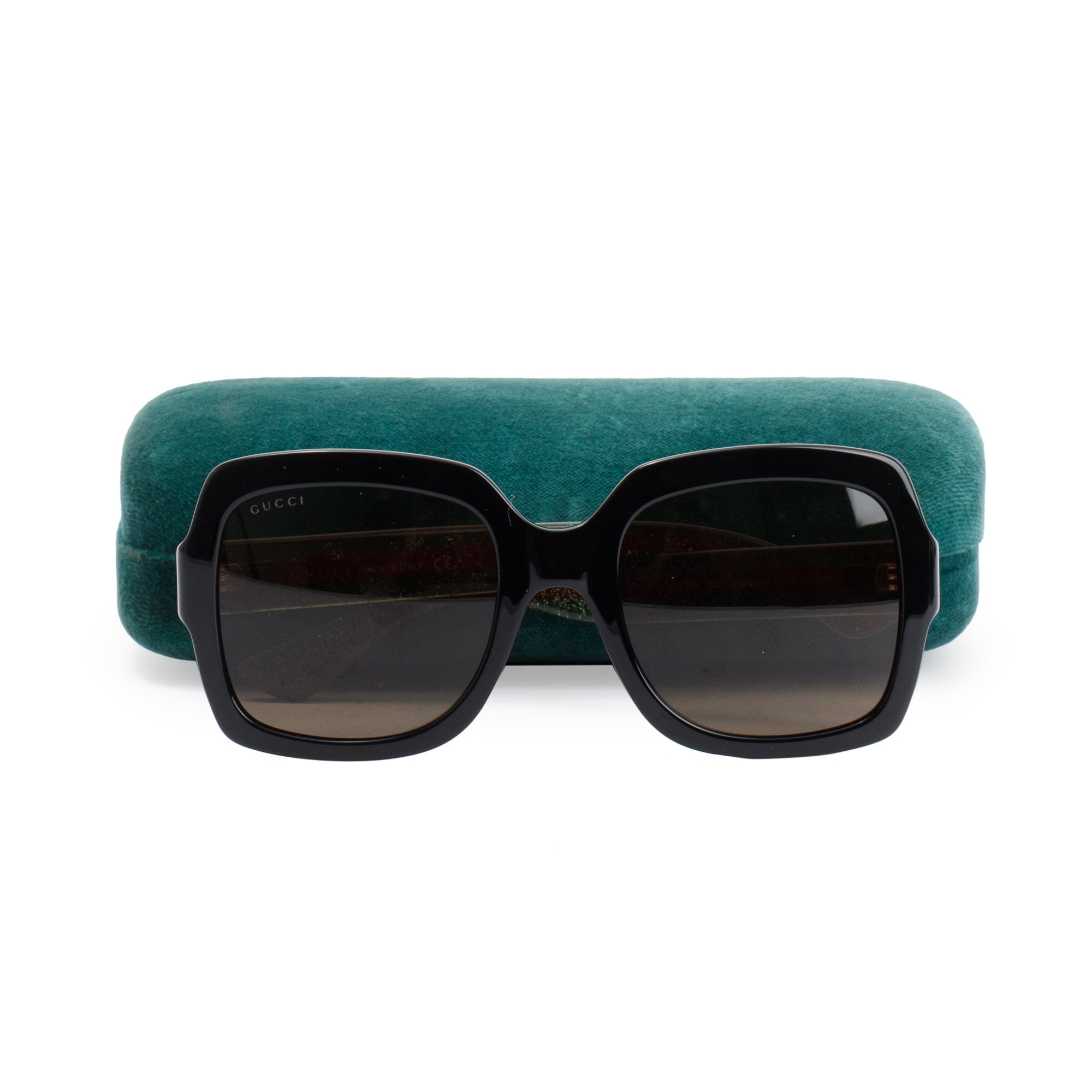 Gucci GG0036S GG Web Oversize Sunglasses w/ Case