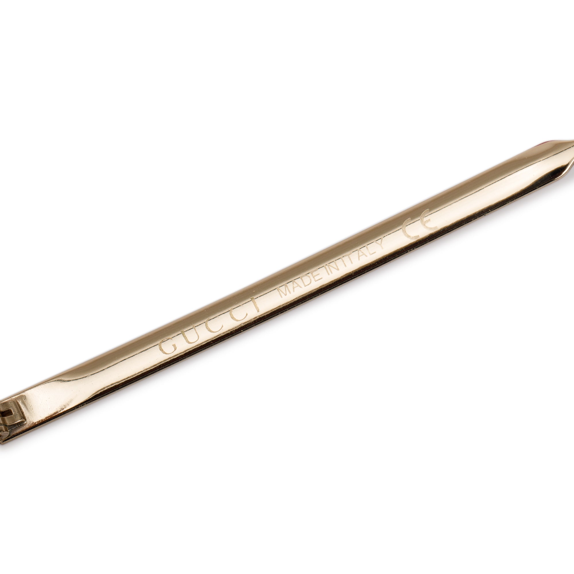 Gucci GG0138S SGold-Tone Metal Aviator Eyeglasses w/ Case