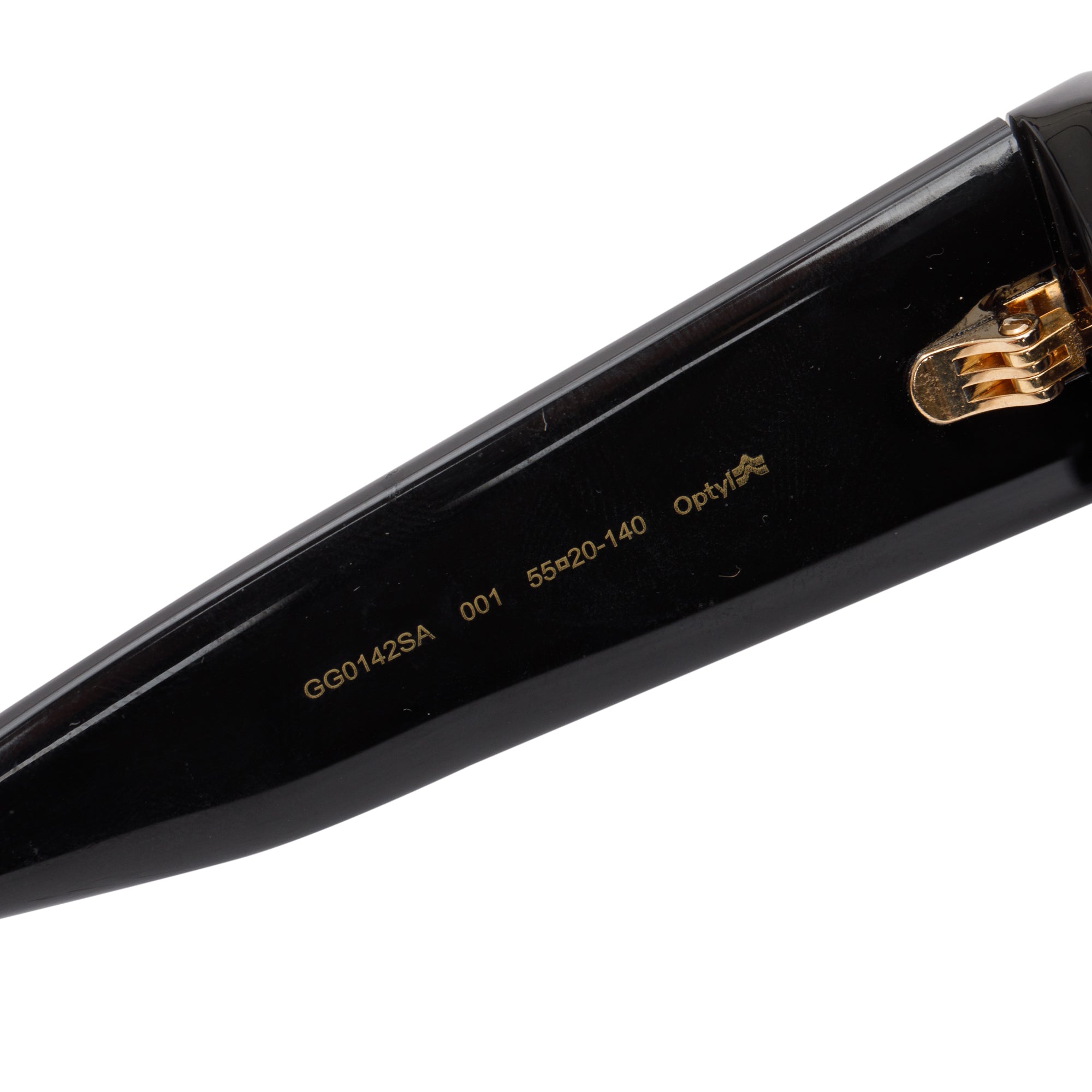 Gucci GG0142SA Black Acetate Square Frame Sunglasses