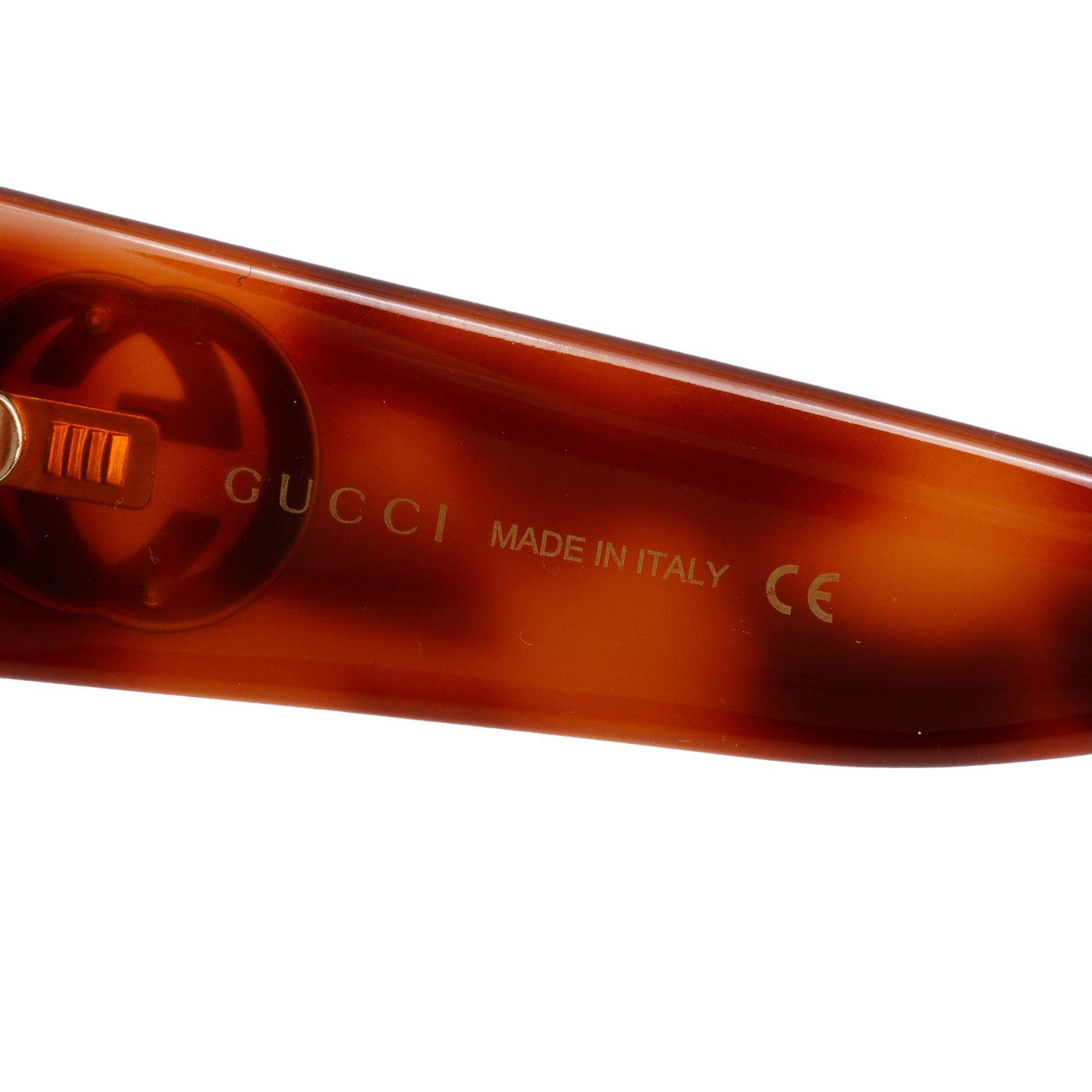 Gucci GG0142SA Tortoise Acetate Square Frame Sunglasses