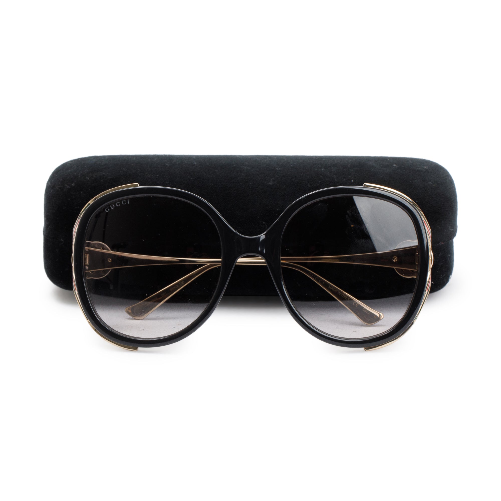 Gucci GG0226S Interlockin GG Web Oversize Sunglasses w/ Case