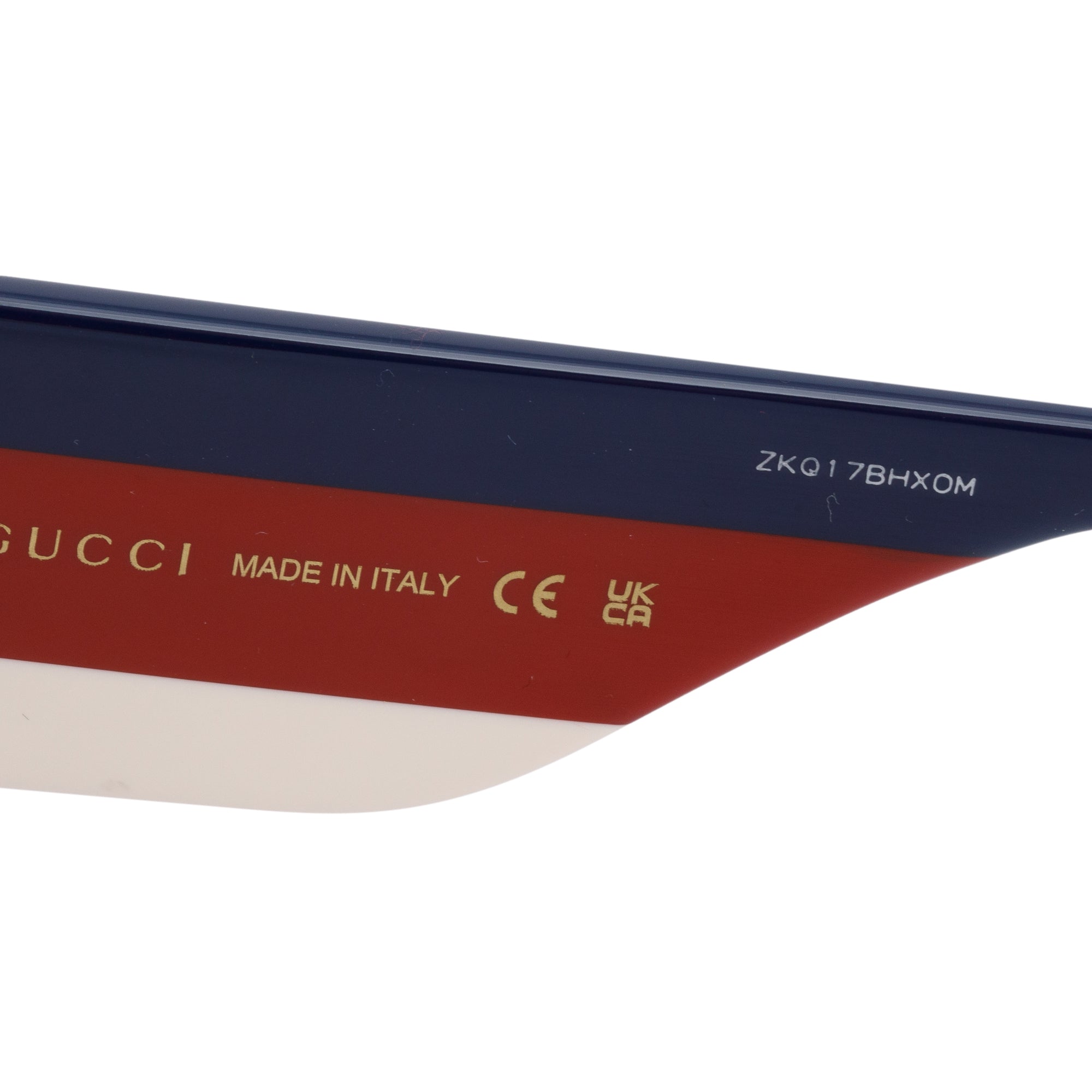 Gucci GG0275S Black & Web Acetate Interlocking G Cat-Eye Sunglasses w/ Case