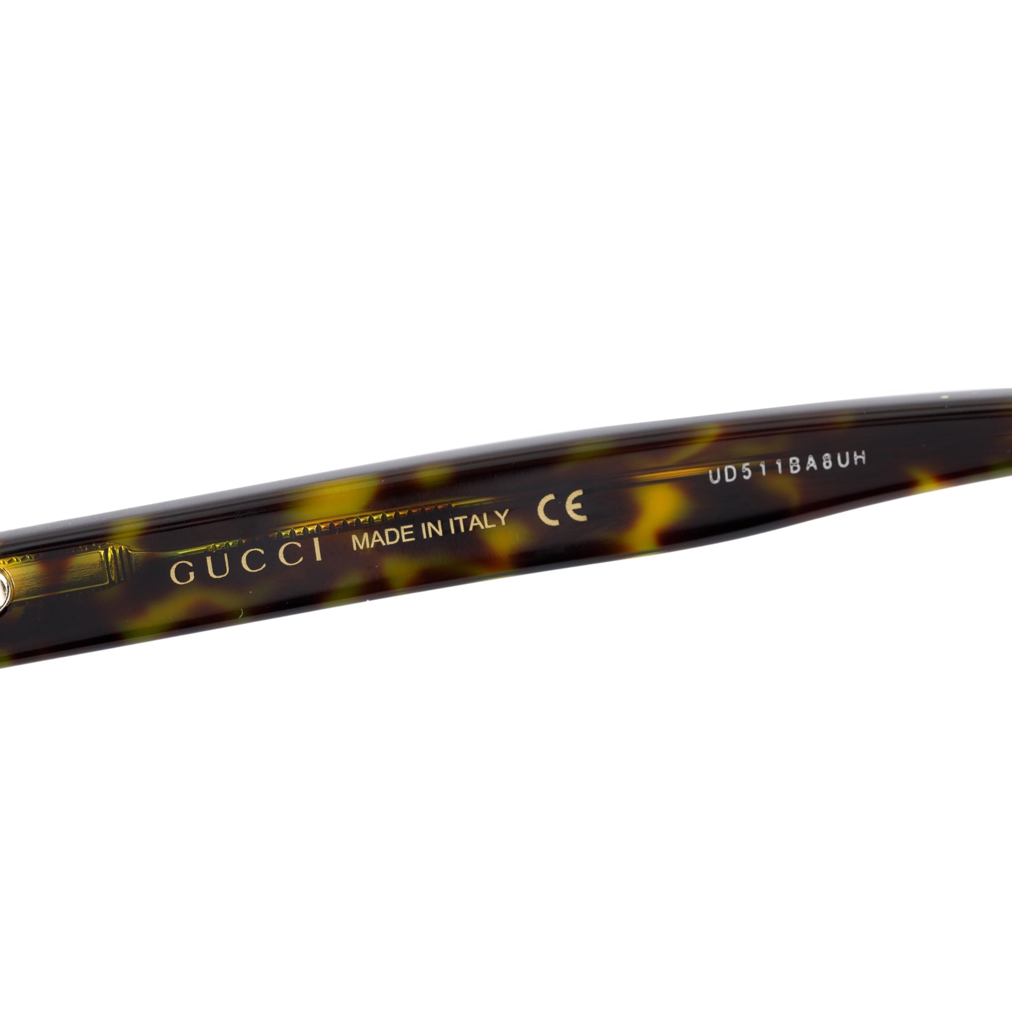 Gucci GG0326S Havana Acetate Square Frame Sunglasses w/ Case