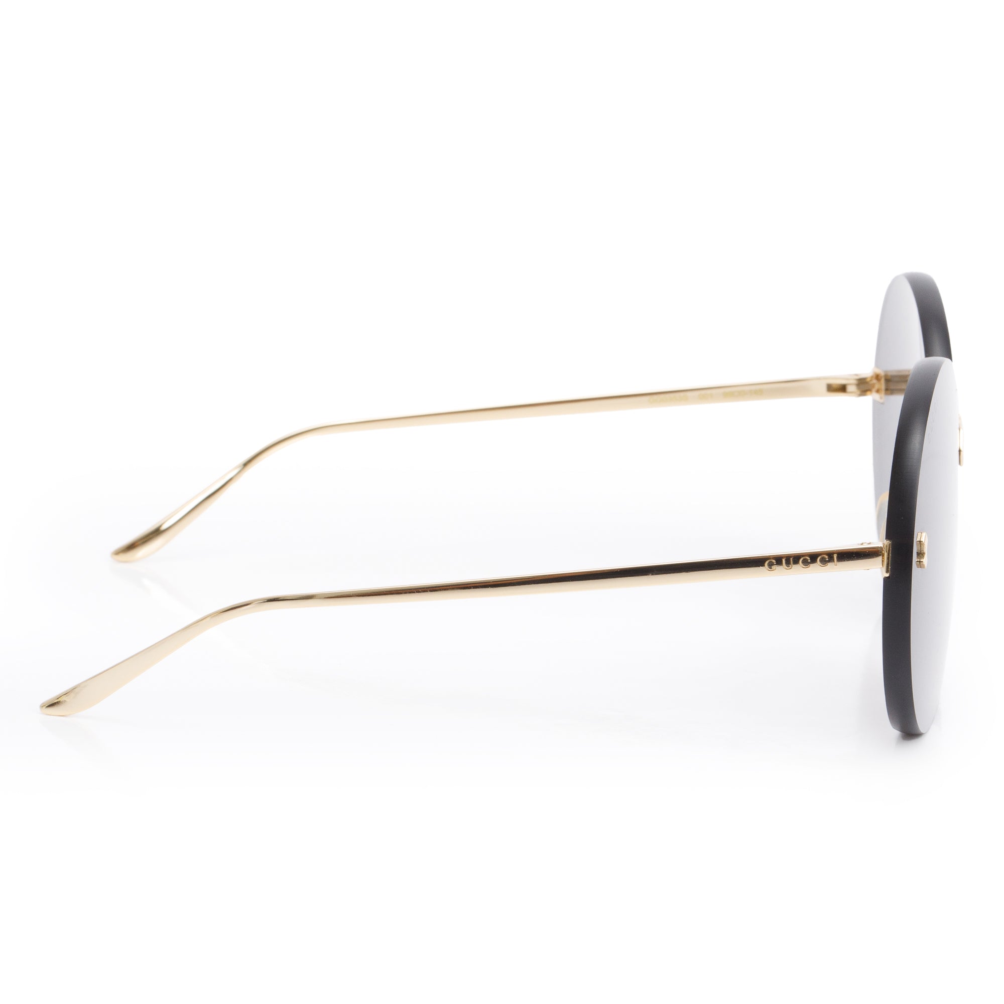 Gucci GG0353S Rimless Oversized Round Sunglasses w/ Case