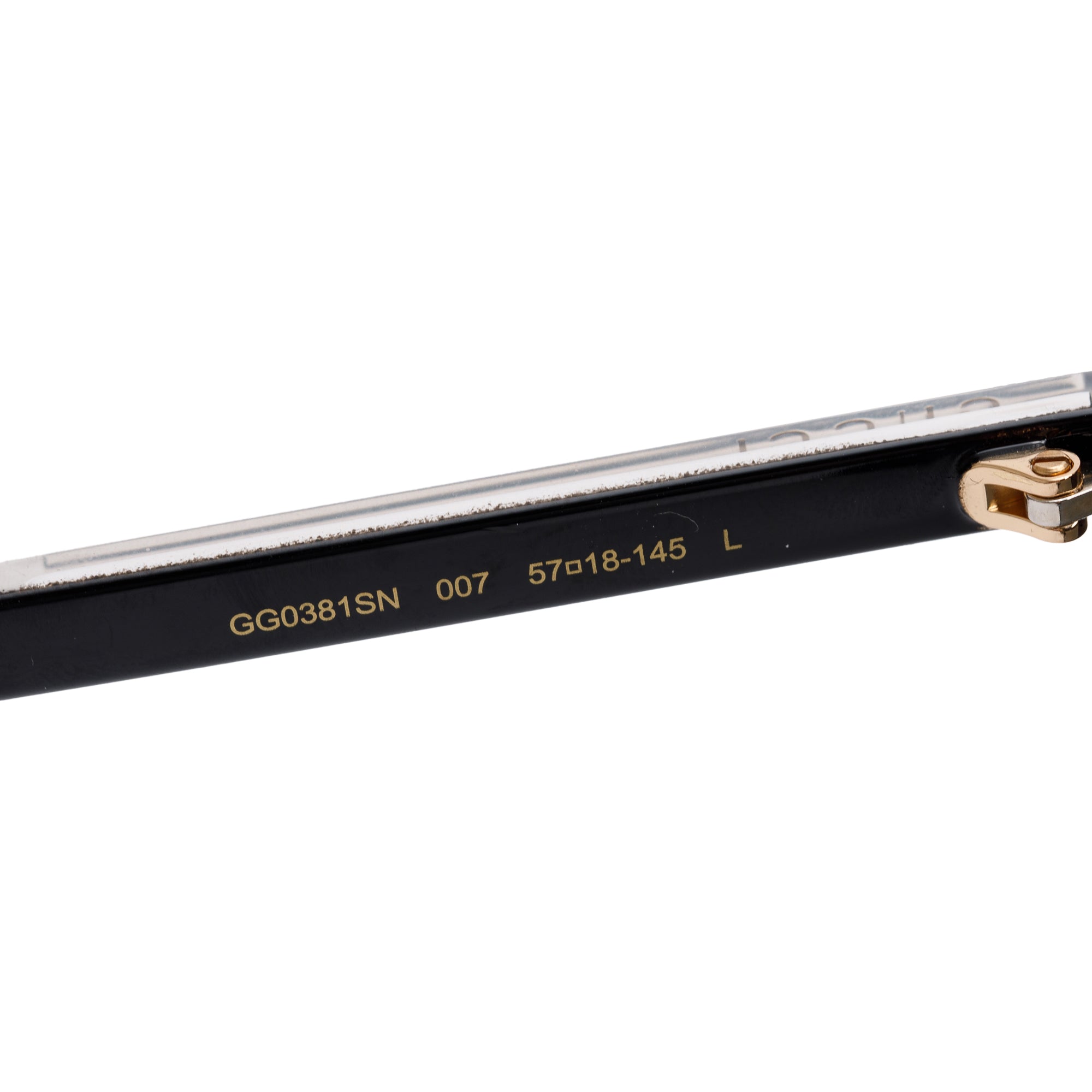 Gucci GG0381SN Black Acetate Web Square Sunglasses w/ Case