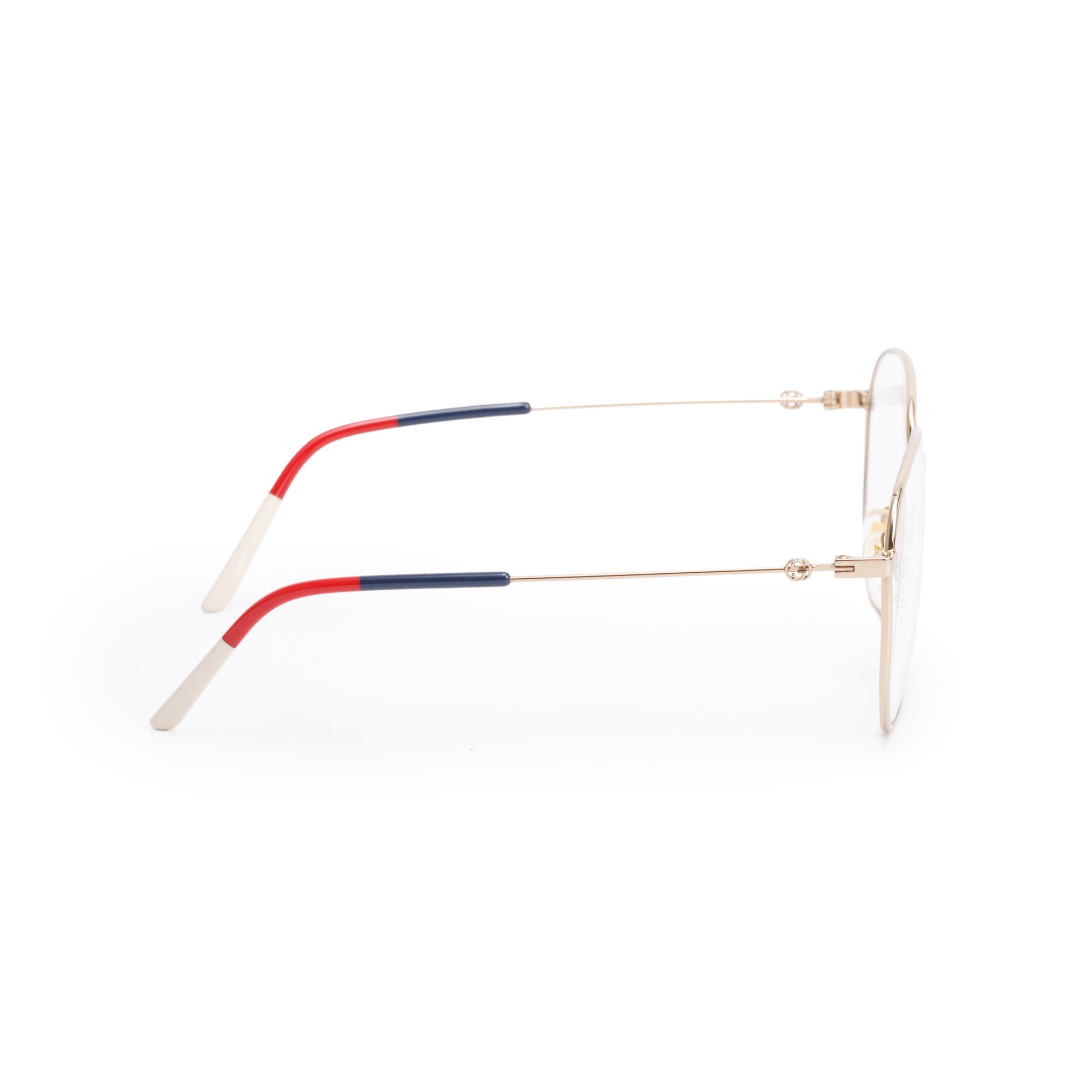 Gucci GG03960 Gold-Tone Metal Square Eyeglasses w/ Case