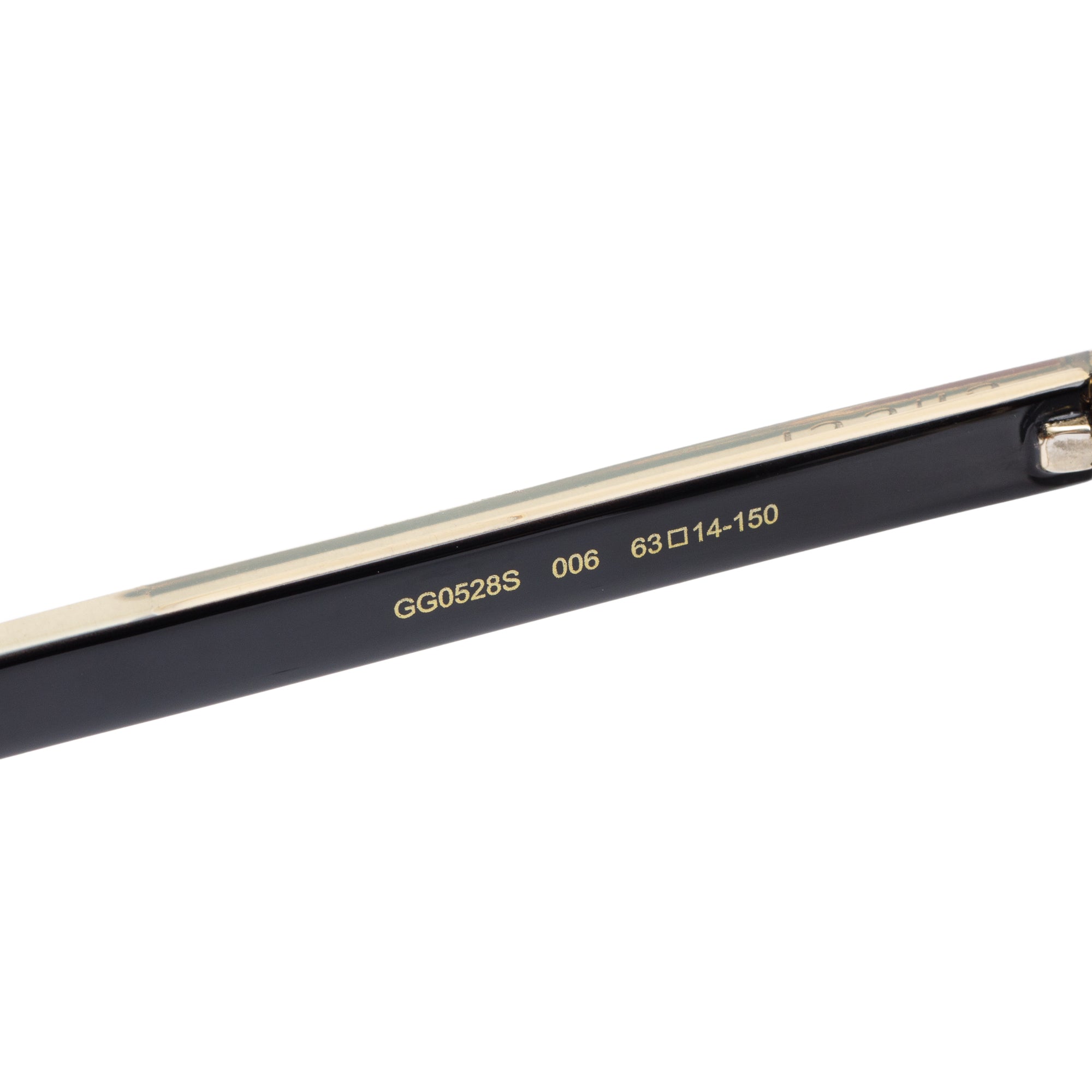 Gucci GG0528S Gold Tone Frame Aviator Sunglasses w/ Case