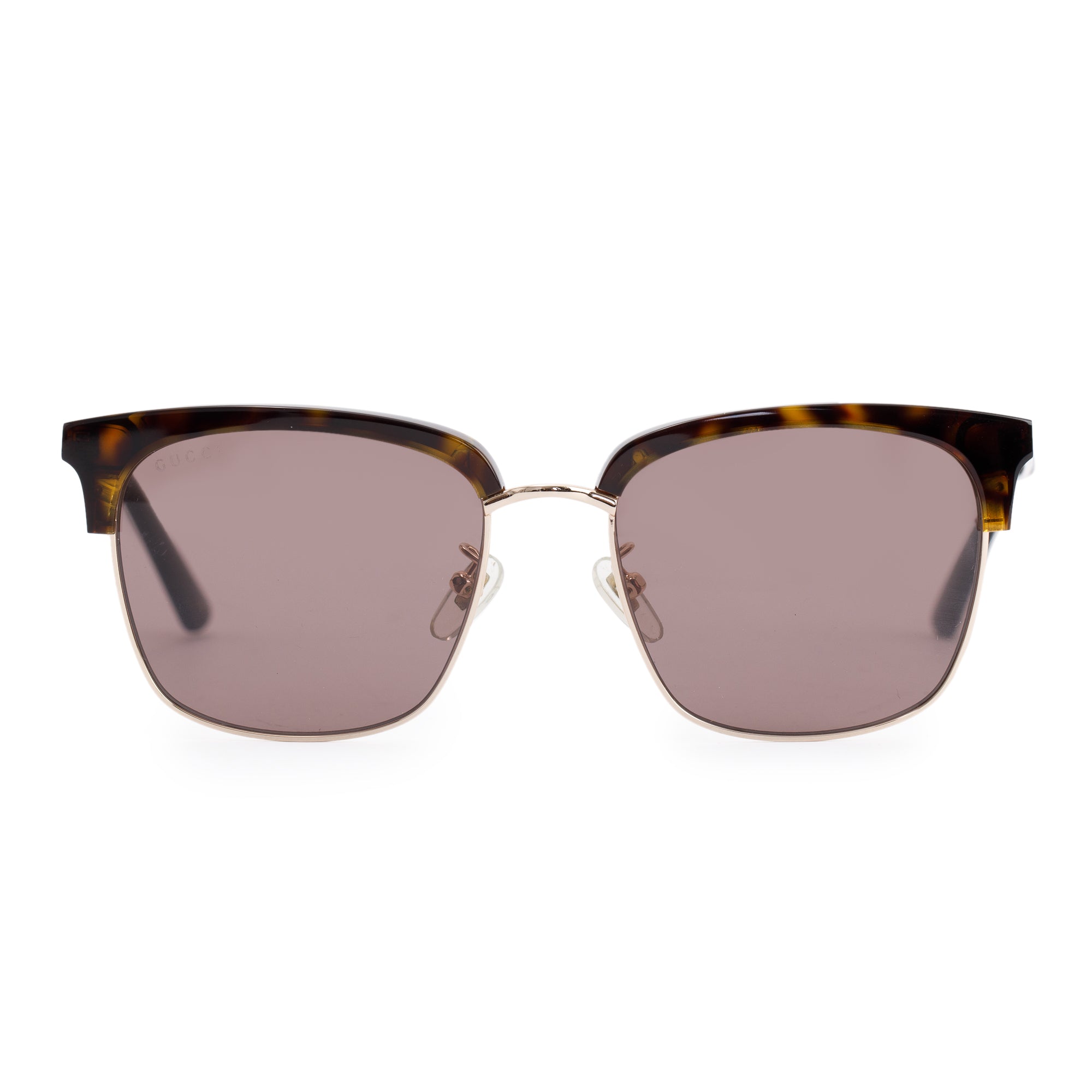 Gucci GG0697S Rectangular Frame Metal Sunglasses w/ Box & Case