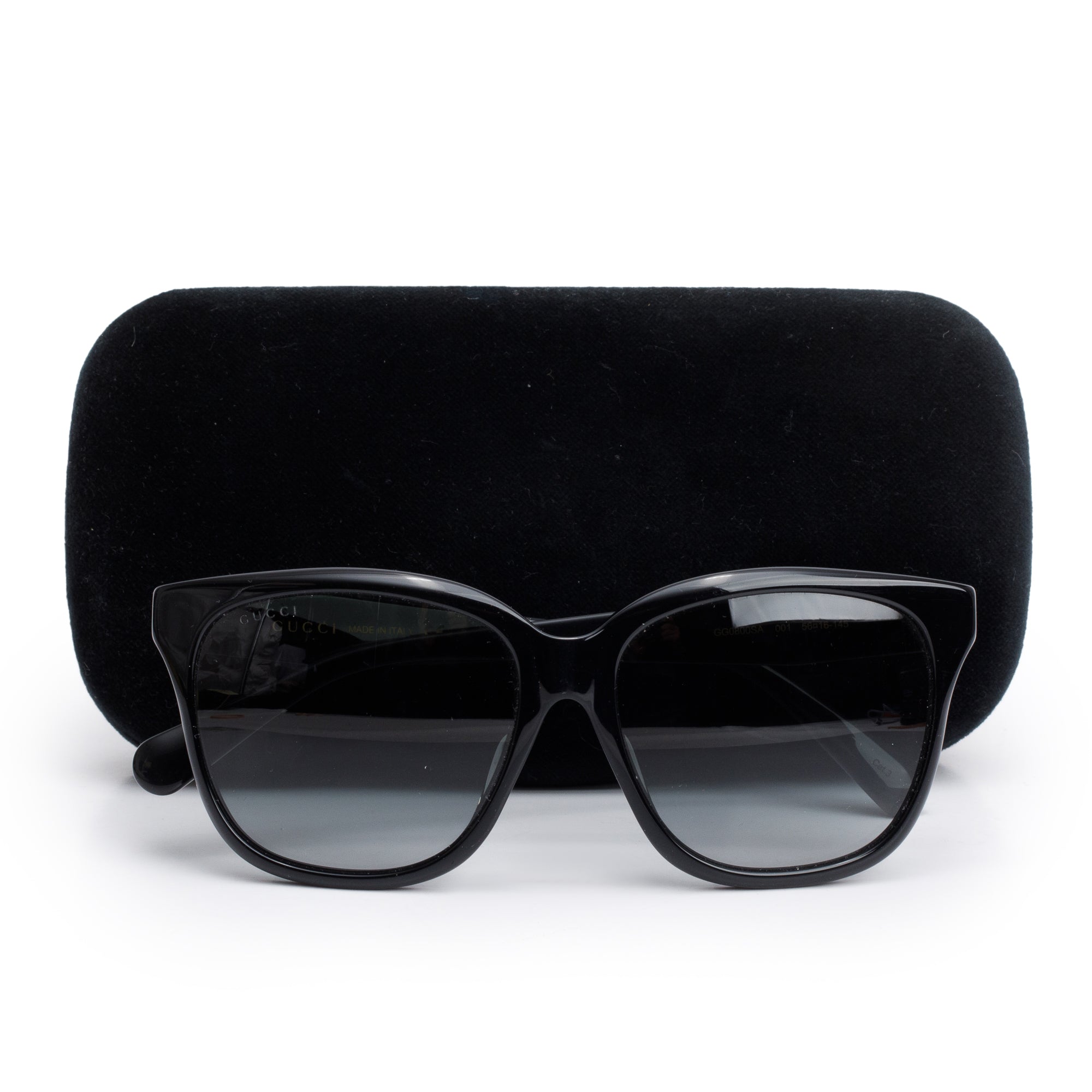 Gucci GG0800SA Black Acetate Sunglasses w/ Case