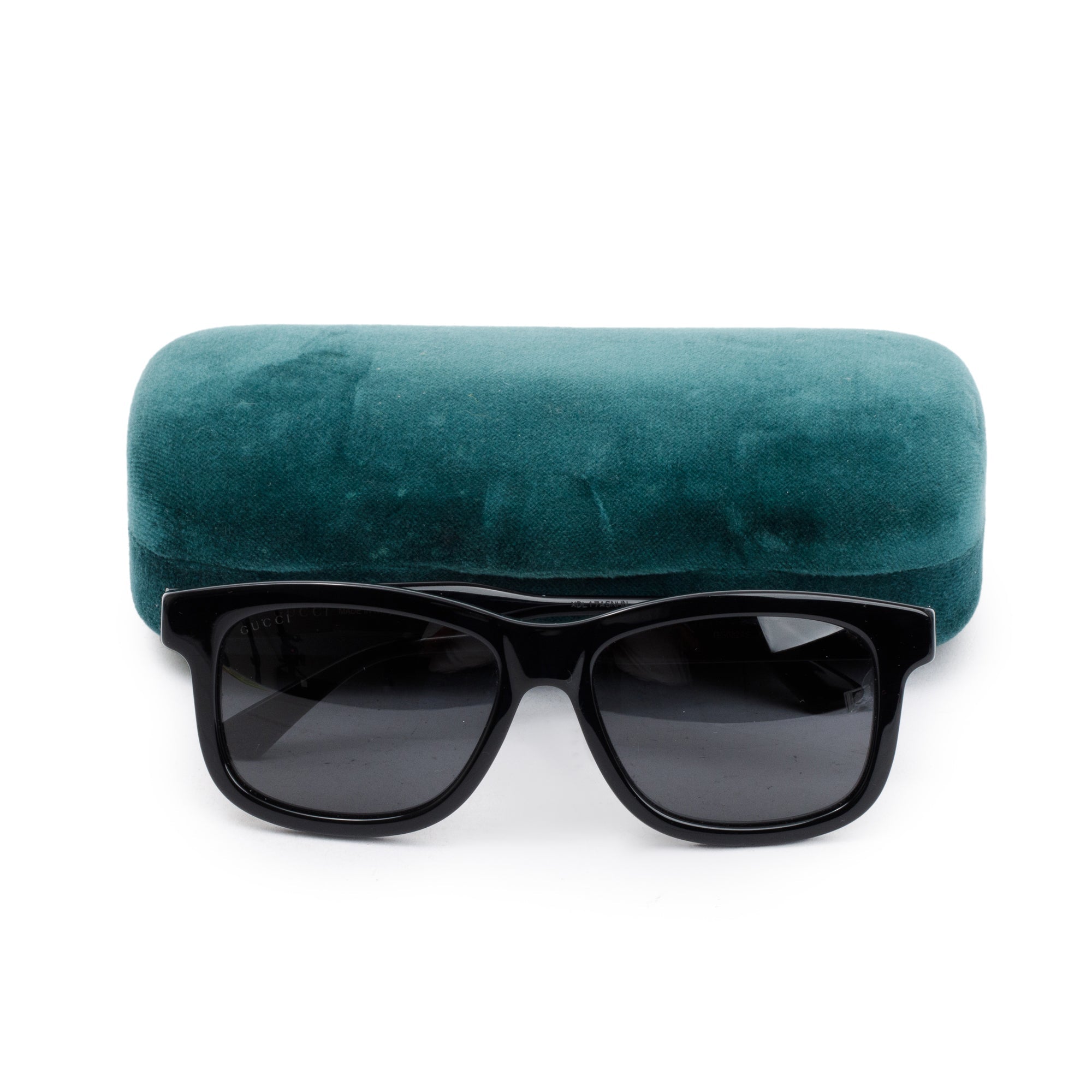 Gucci GG0824S Black Acetate Square Frame Sunglasses w/ Case