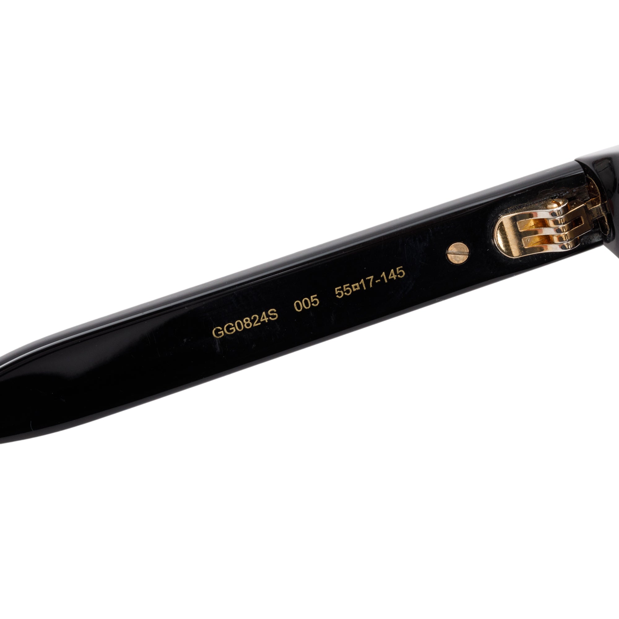 Gucci GG0824S Black Acetate Square Frame Sunglasses w/ Case