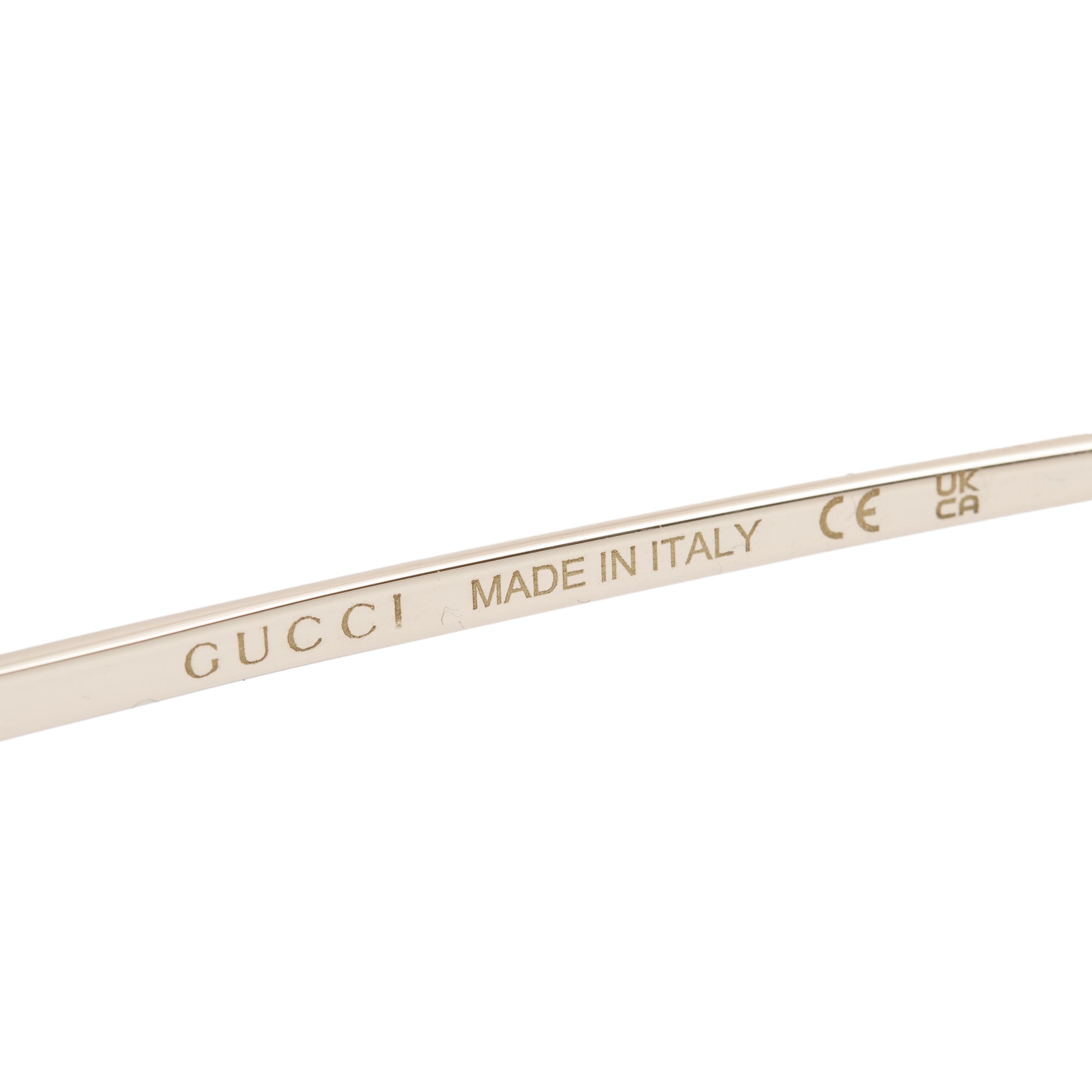 Gucci GG0879S Rose Gold Tone Metal Havana Acetate Horsebit Oversize Square Sunglasses w/ Case