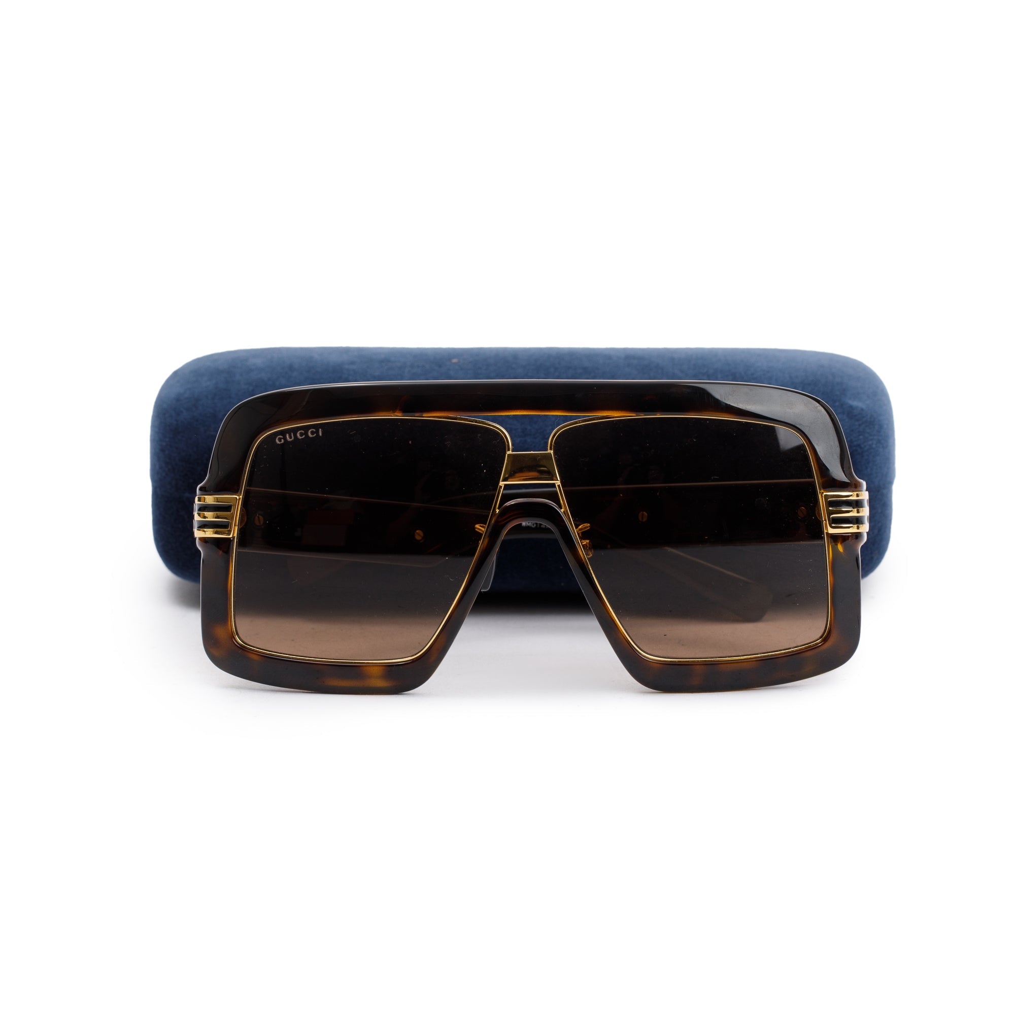 Gucci GG0900S Brown Acetate 60 Square Sunglasses w/ Case