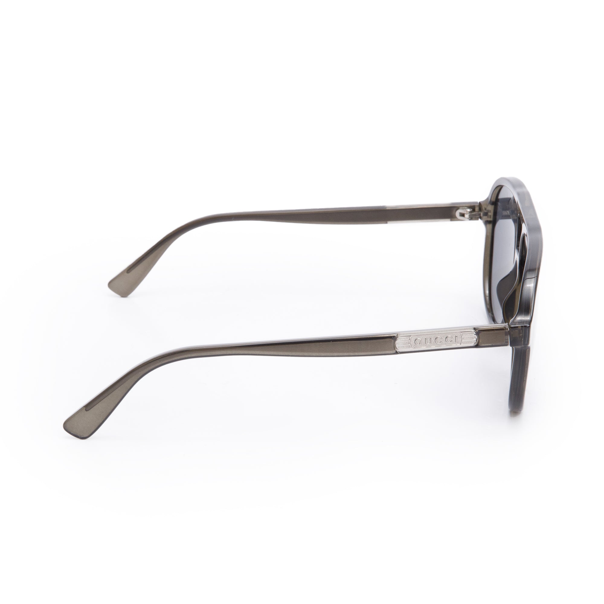 Gucci GG0935S Grey Acetate Aviator Sunglasses w/ Case