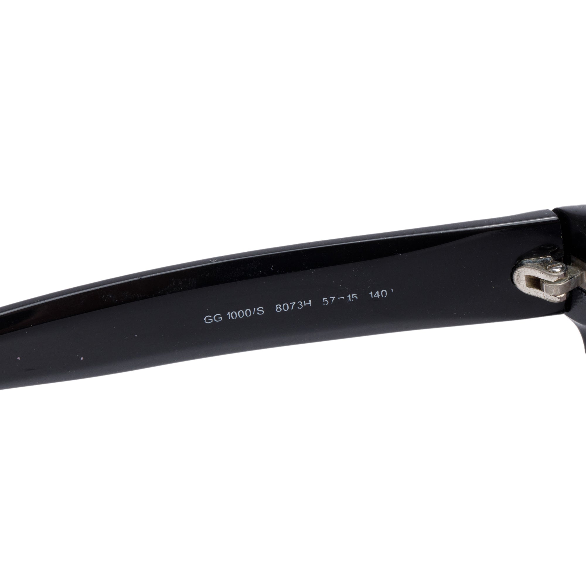 Gucci GG1000/S Black Diamantissima Acetate Square Sunglasses w/ Case