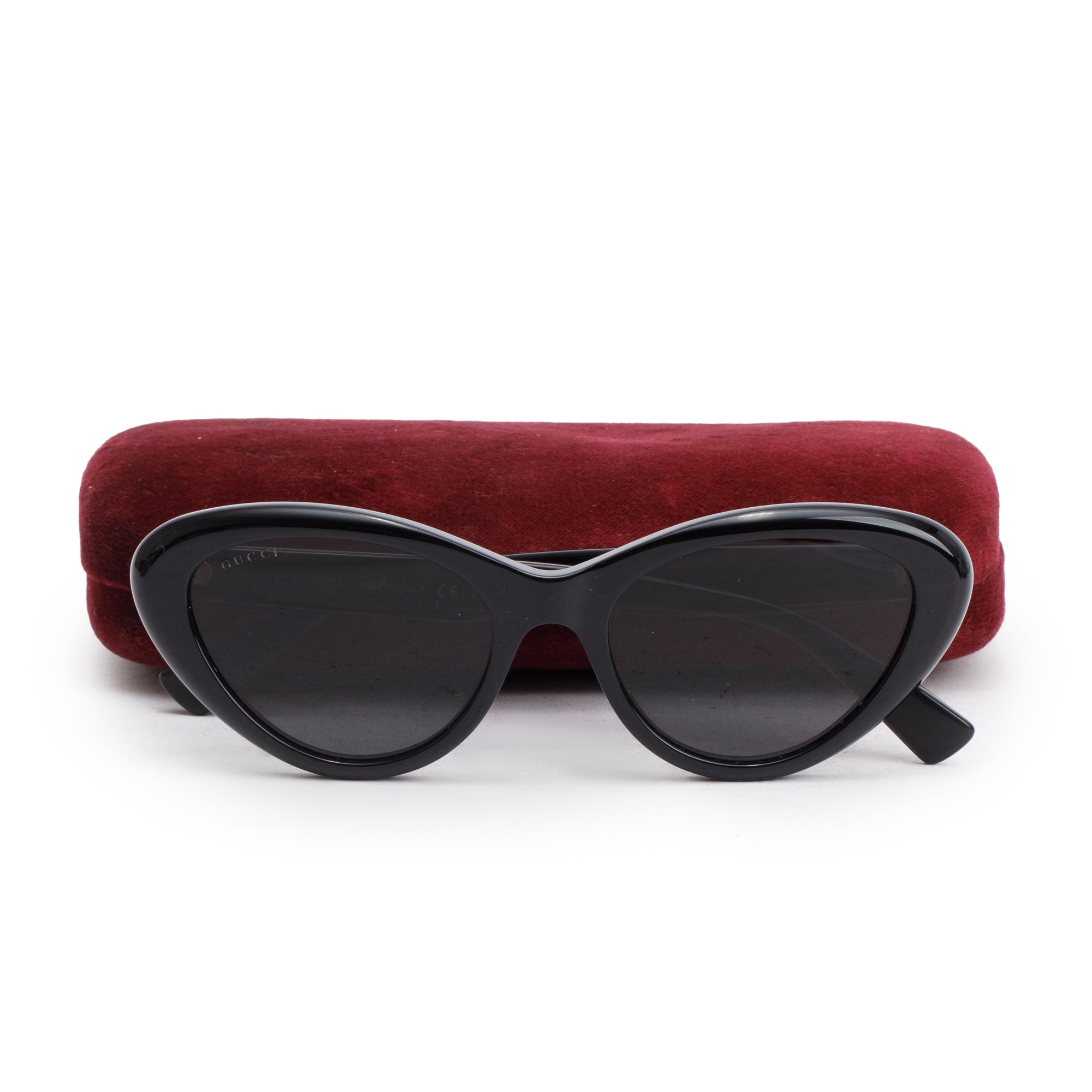 Gucci GG1170S Black Acetate Cat Eye Sunglasses w/ Case