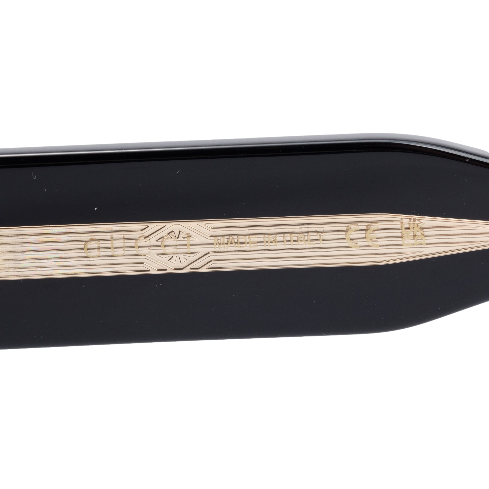 Gucci GG1215S Black Acetate Rectangular Sunglasses w/ Case