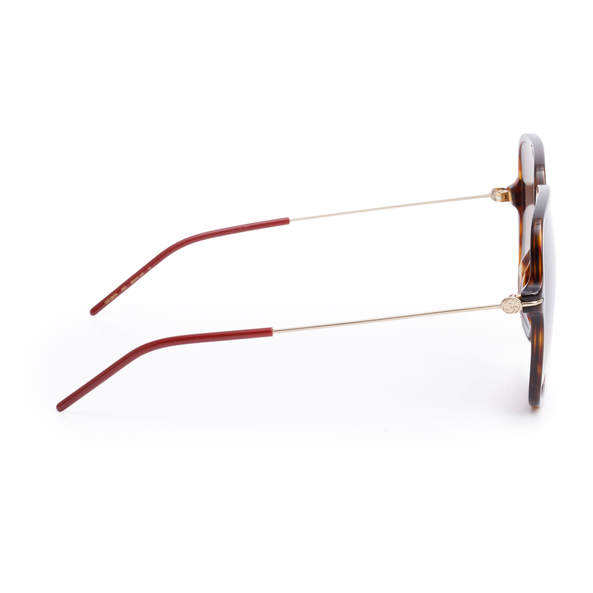 Gucci GG1267/S Brown Havana Acetate GG Oversize Square Sunglasses w/ Case