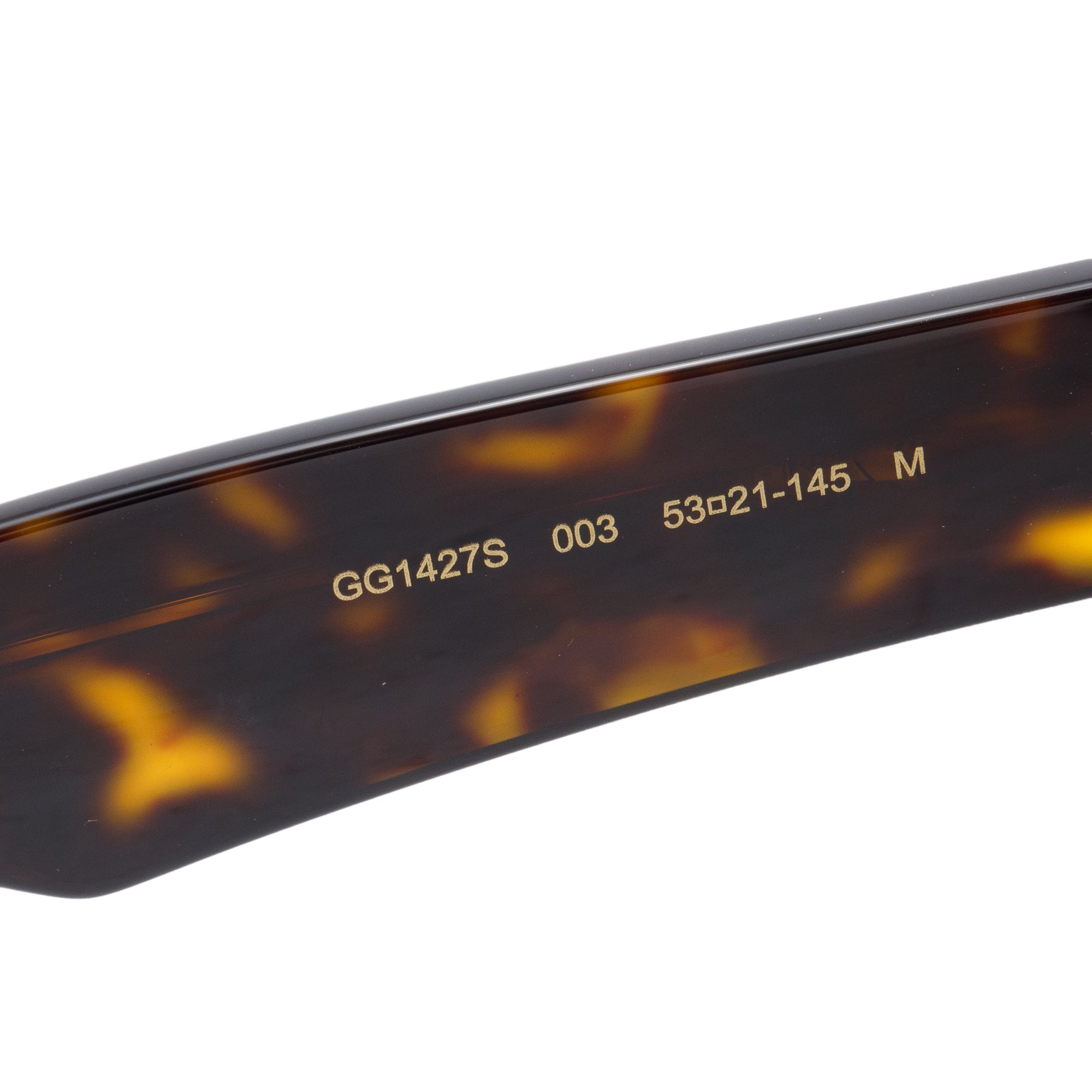 Gucci GG1427S Havana Acetate Square Sunglasses