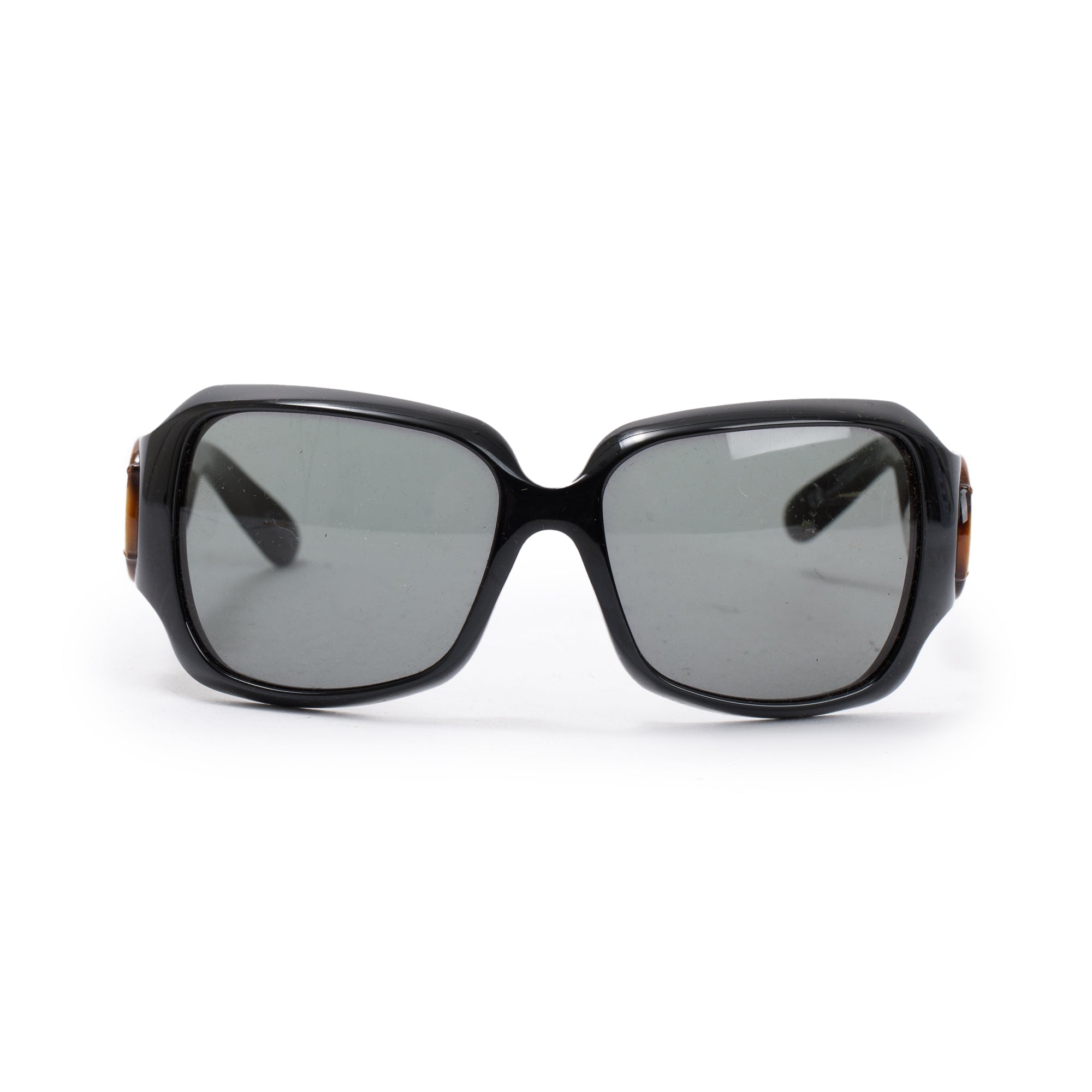 Gucci GG2969/S Black Acetate Bamboo Horsebit Sunglasses w/ Case