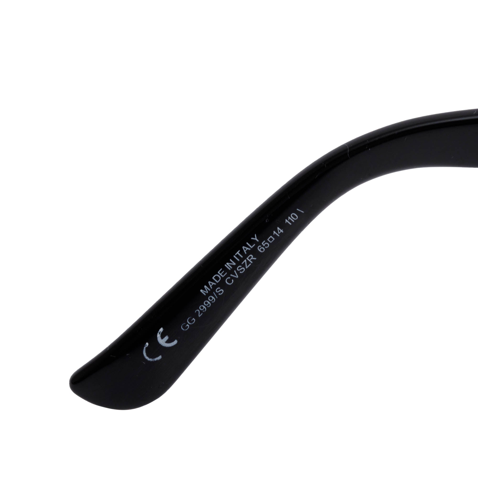 Gucci GG2999/S Black Acetate Cut-Out GG Shield Sunglasses w/ Case