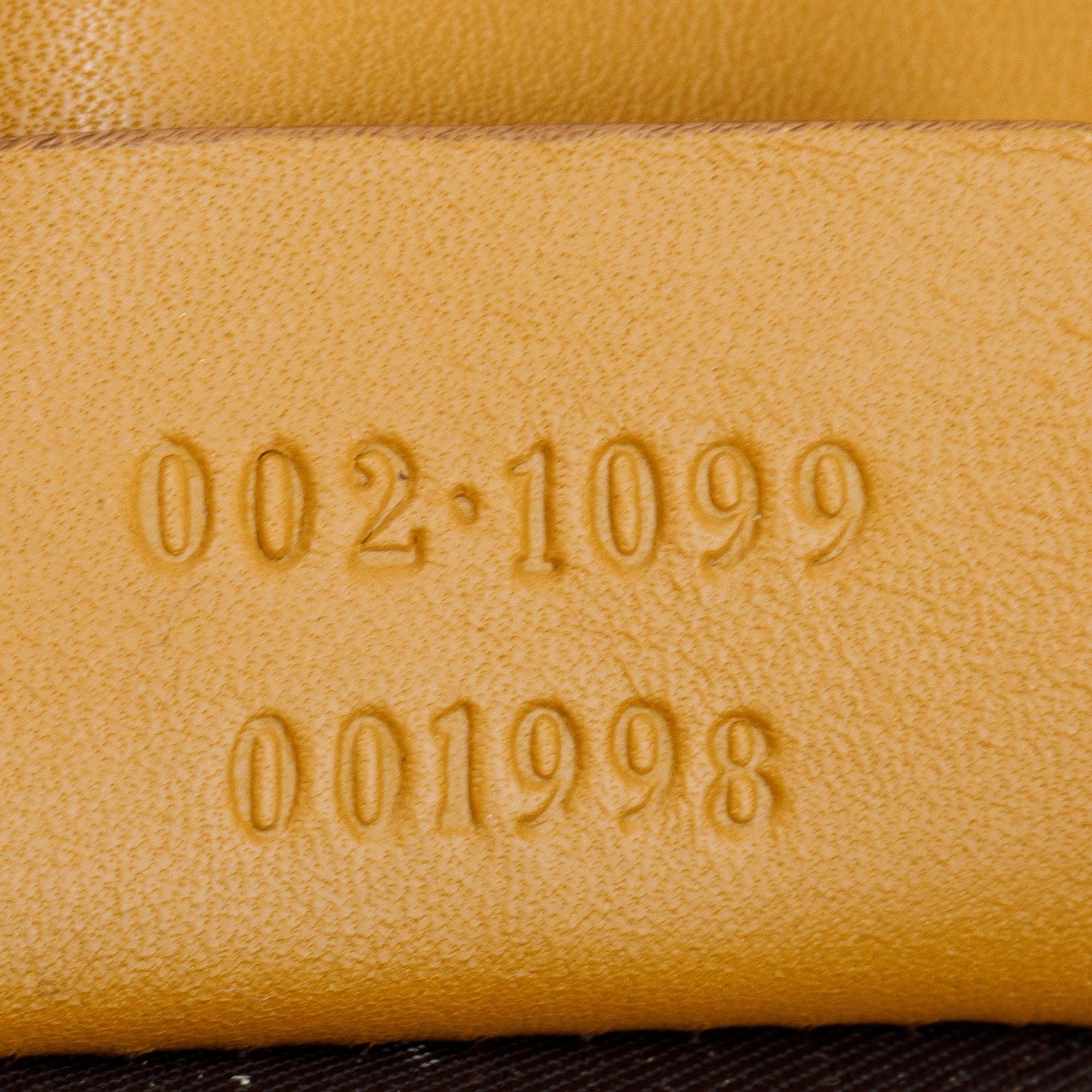 Gucci Gold GG Canvas Small Bucket Tote