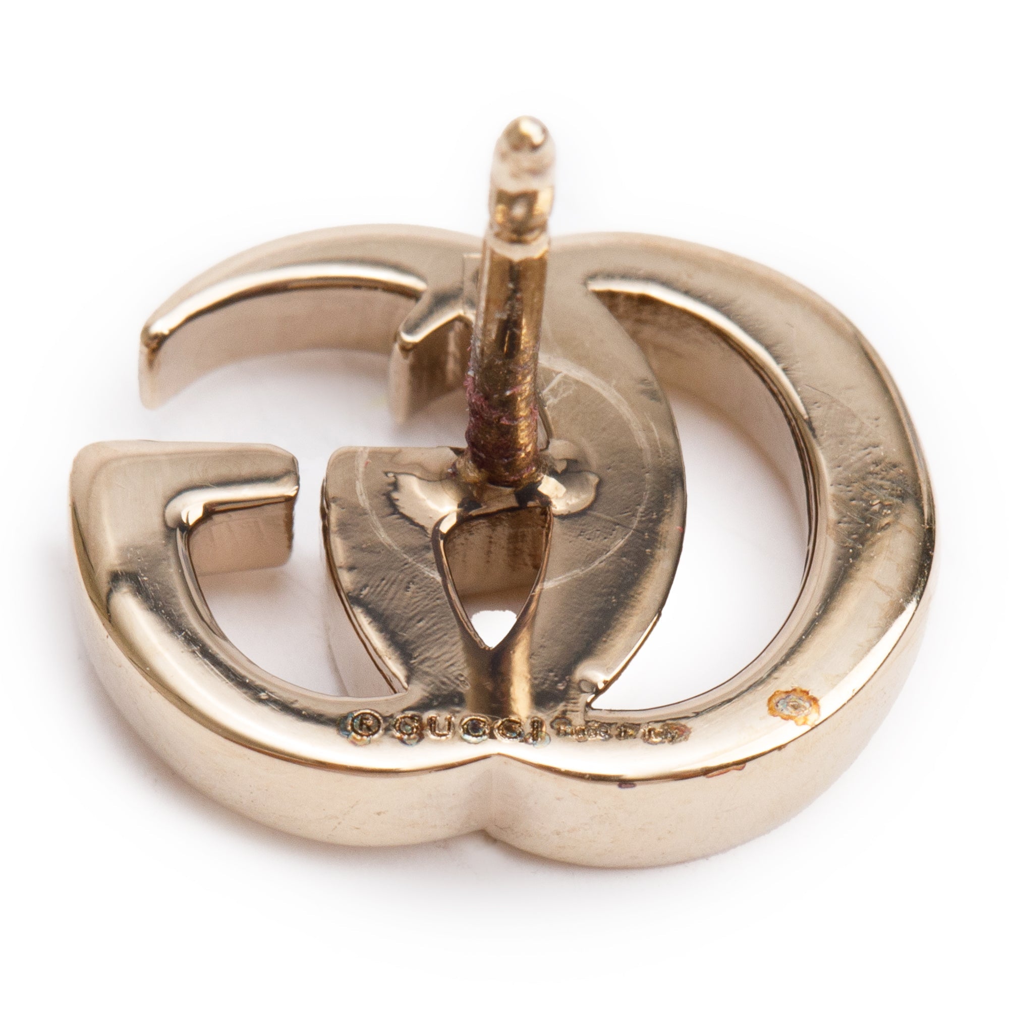 Gucci Gold Plated Crystal Double G Single Earring