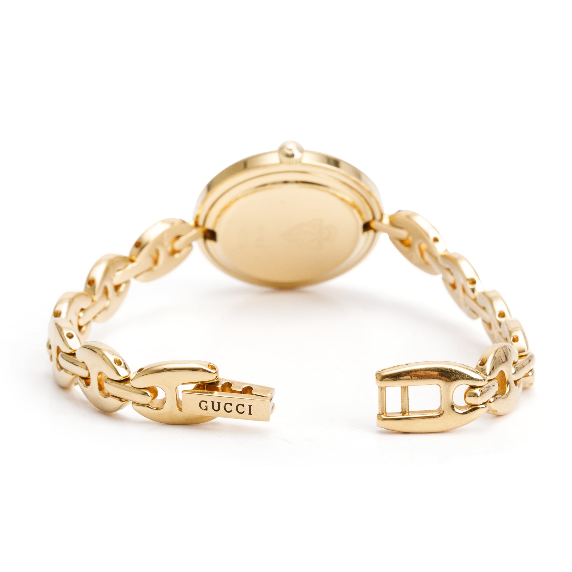 Gucci Gold Plated Stainless Steel 1100 Series 26MM Watch w 5 Multicolour Interchangeable Bezels